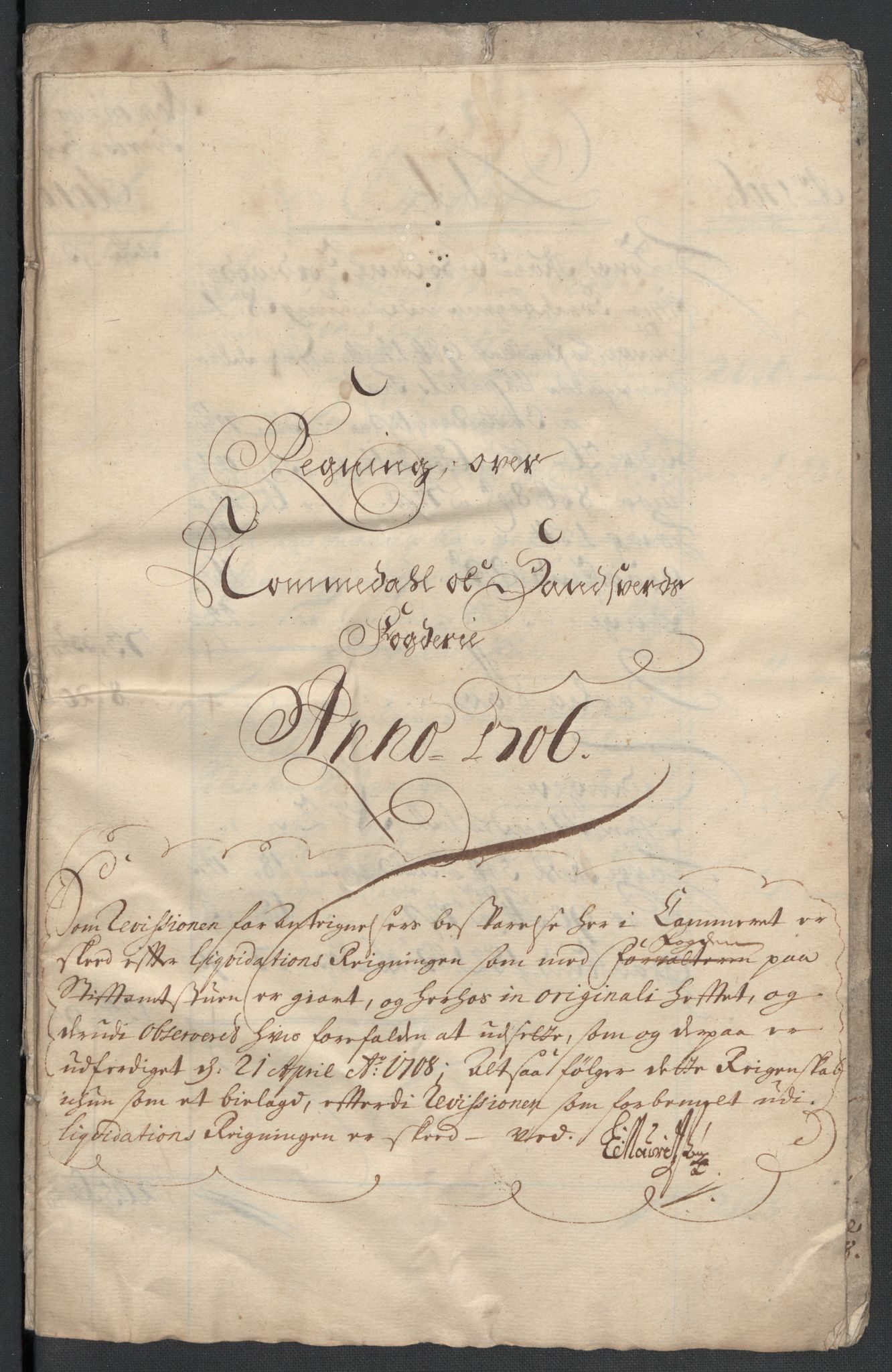 Rentekammeret inntil 1814, Reviderte regnskaper, Fogderegnskap, AV/RA-EA-4092/R24/L1583: Fogderegnskap Numedal og Sandsvær, 1705-1706, p. 210