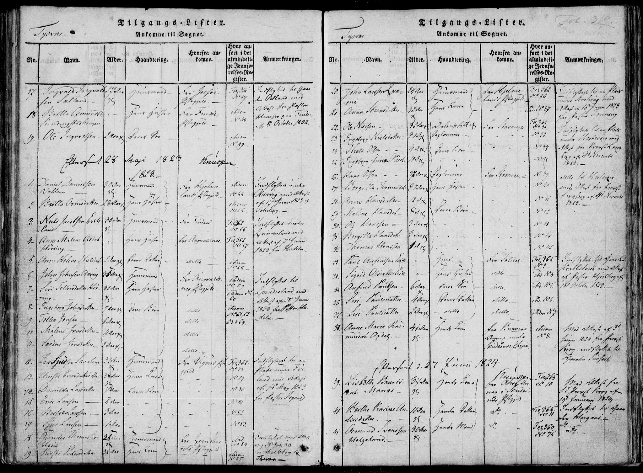 Skjold sokneprestkontor, SAST/A-101847/H/Ha/Haa/L0004: Parish register (official) no. A 4 /1, 1815-1830, p. 319