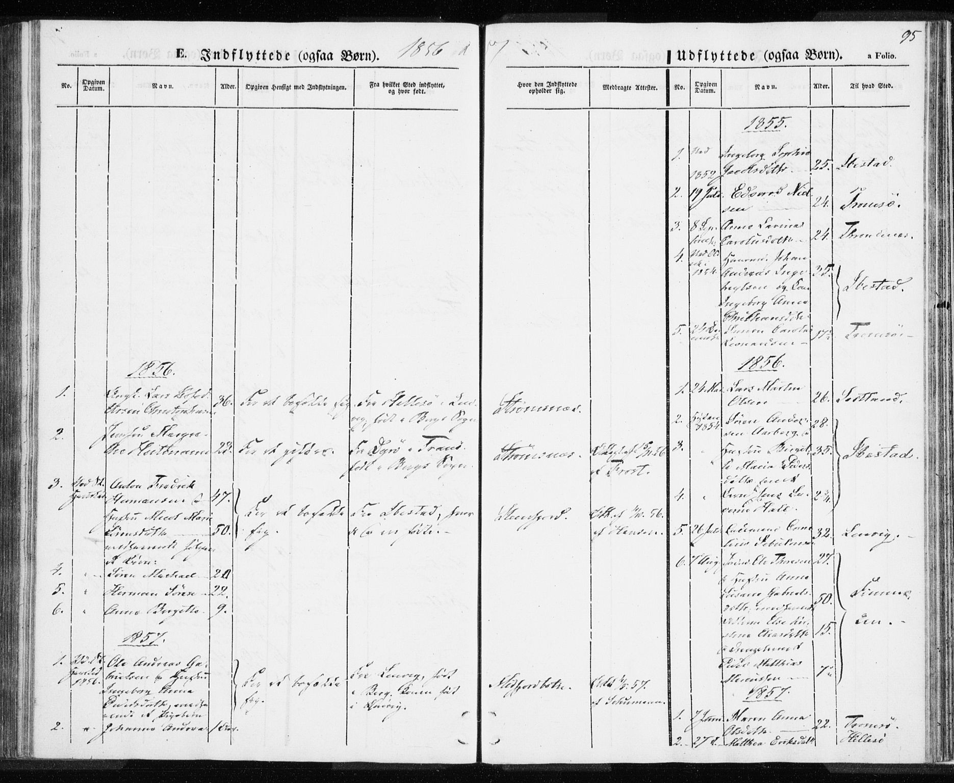 Berg sokneprestkontor, AV/SATØ-S-1318/G/Ga/Gaa/L0001kirke: Parish register (official) no. 1, 1846-1859, p. 95