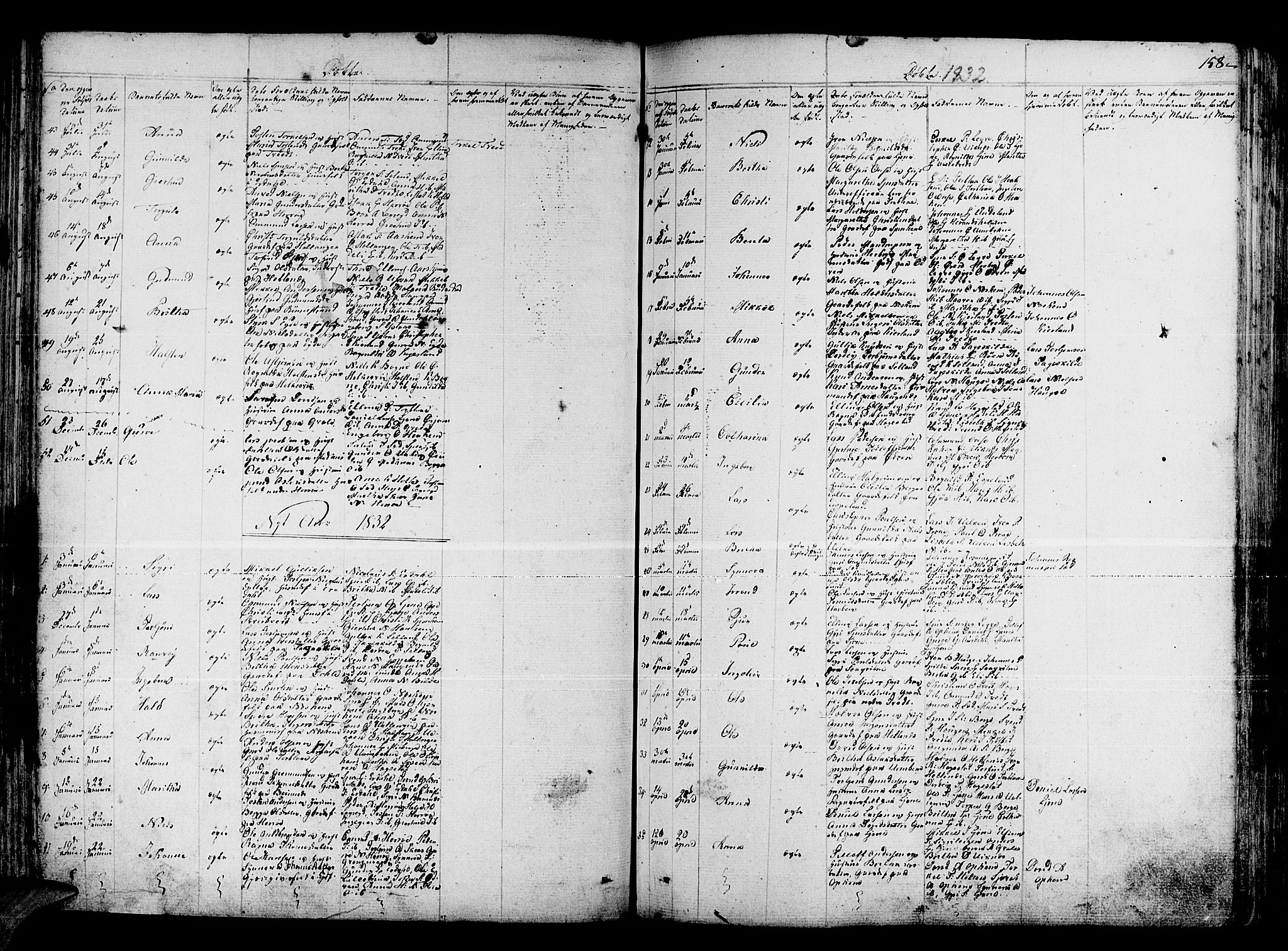 Ulvik sokneprestembete, SAB/A-78801/H/Haa: Parish register (official) no. A 11, 1793-1838, p. 158