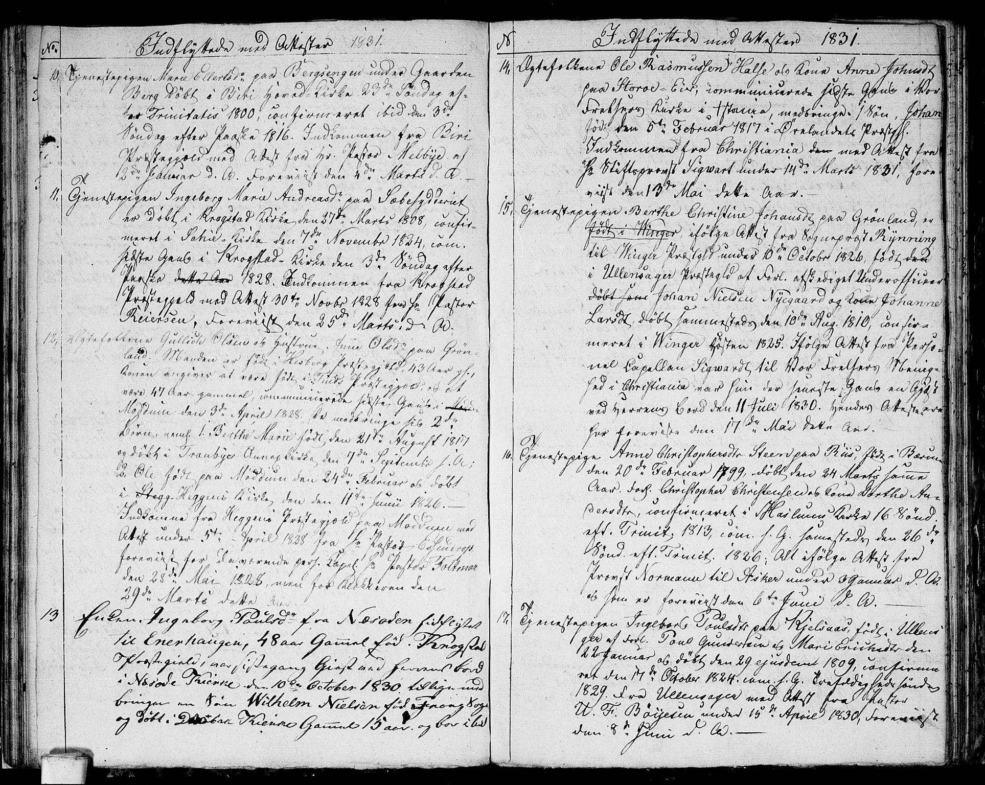 Aker prestekontor kirkebøker, SAO/A-10861/F/L0014a: Parish register (official) no. 14A, 1820-1833, p. 92e-92f
