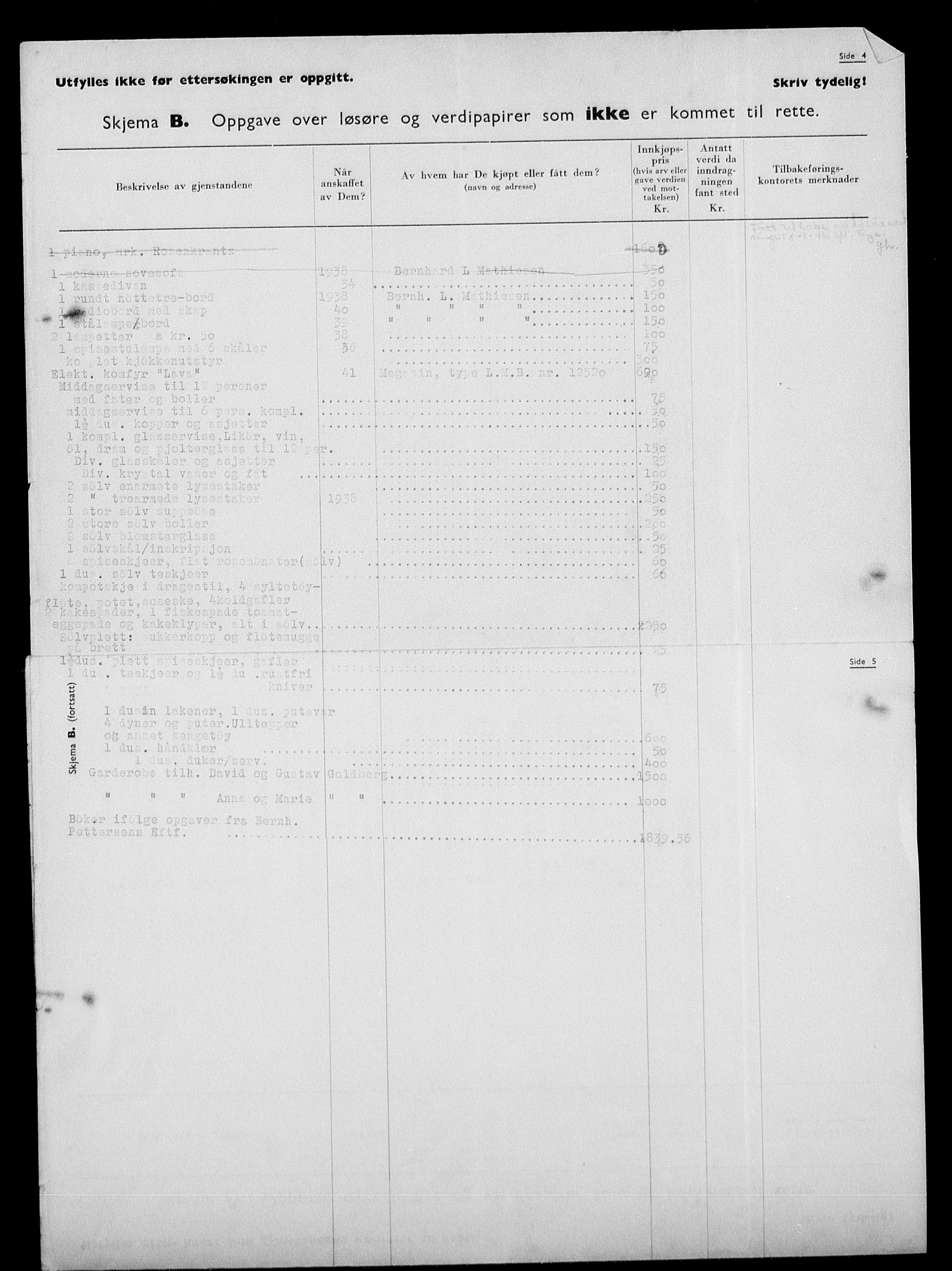 Justisdepartementet, Tilbakeføringskontoret for inndratte formuer, AV/RA-S-1564/H/Hc/Hcc/L0939: --, 1945-1947, p. 26