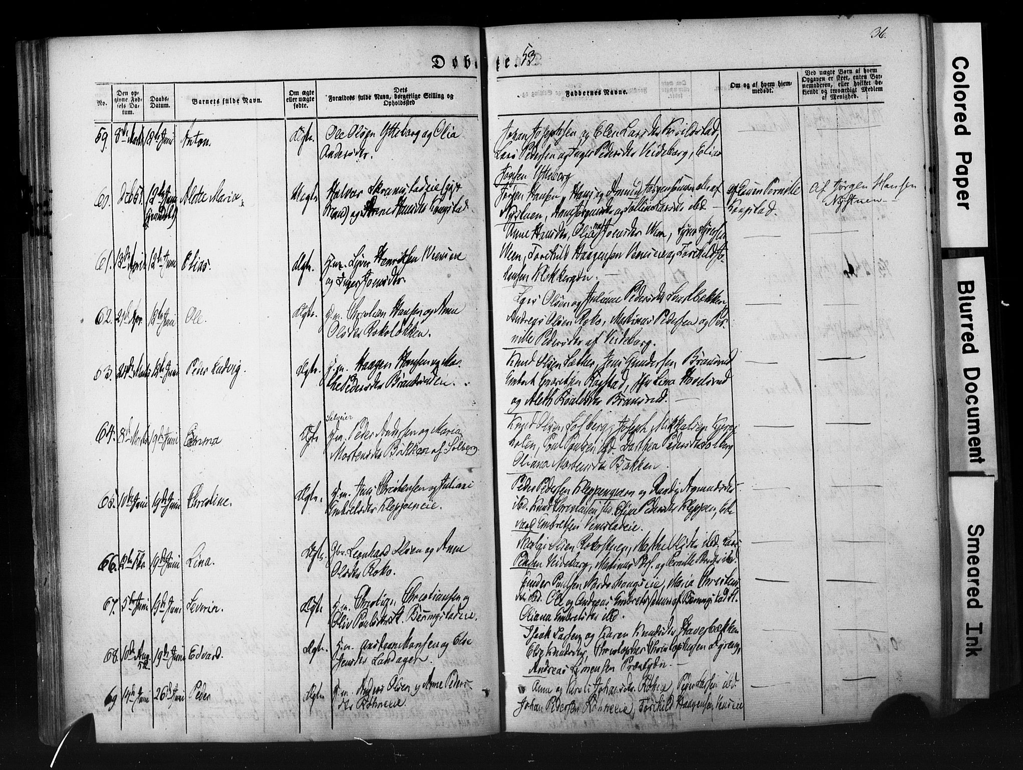 Løten prestekontor, AV/SAH-PREST-022/K/Ka/L0007: Parish register (official) no. 7, 1850-1859, p. 36