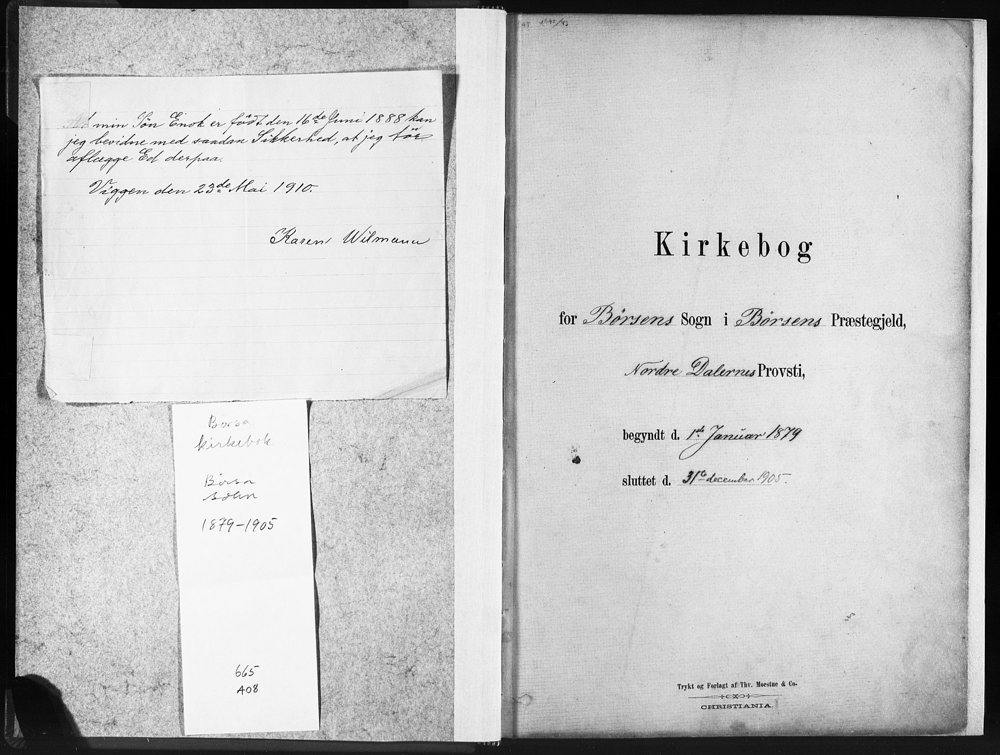 Ministerialprotokoller, klokkerbøker og fødselsregistre - Sør-Trøndelag, SAT/A-1456/665/L0773: Parish register (official) no. 665A08, 1879-1905