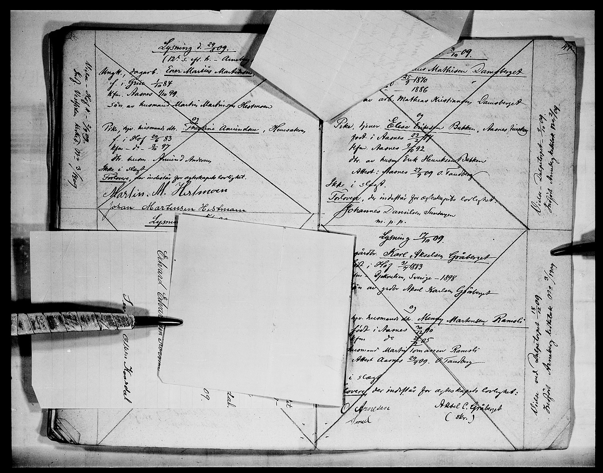 Hof prestekontor, AV/SAH-PREST-038/I/Ie: Banns register no. II 1A, 1891-1910, p. 47