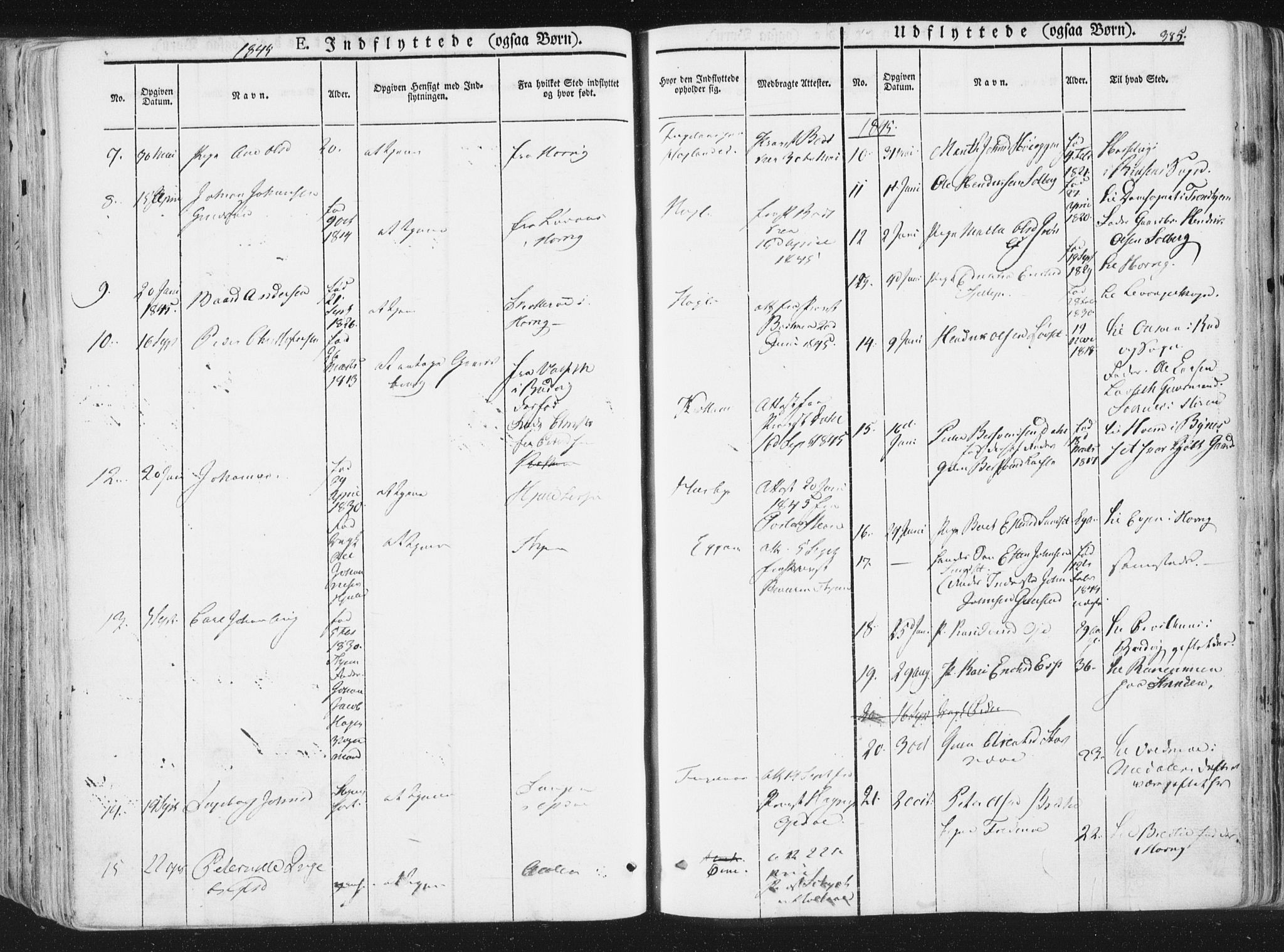 Ministerialprotokoller, klokkerbøker og fødselsregistre - Sør-Trøndelag, SAT/A-1456/691/L1074: Parish register (official) no. 691A06, 1842-1852, p. 385