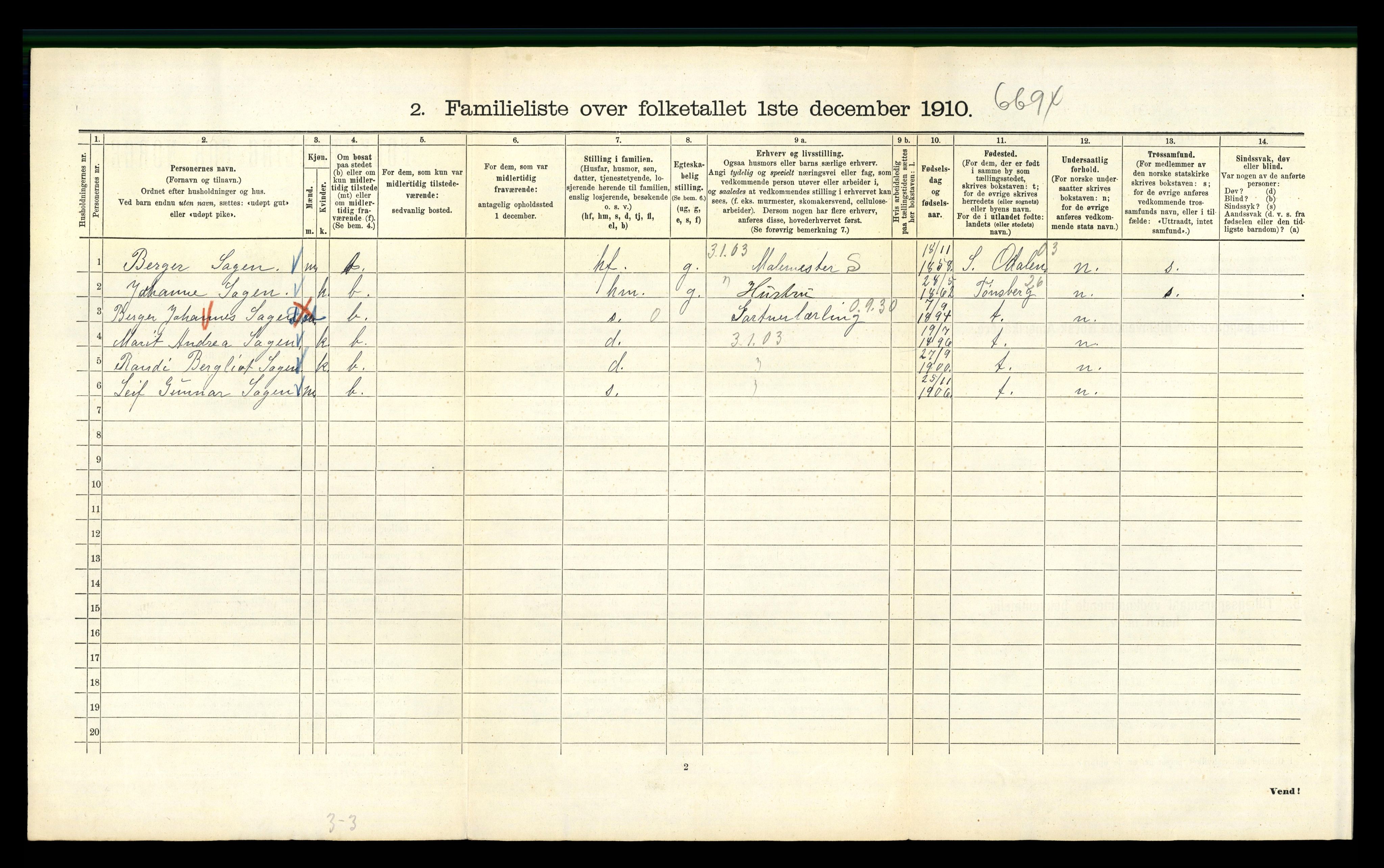 RA, 1910 census for Kristiania, 1910, p. 22656