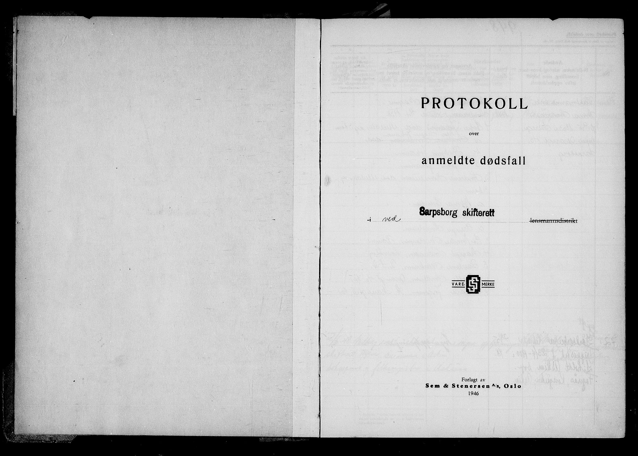 Sarpsborg byfogd, AV/SAO-A-10864/H/Ha/Haa/L0007: Dødsfallsprotokoll, 1948-1951