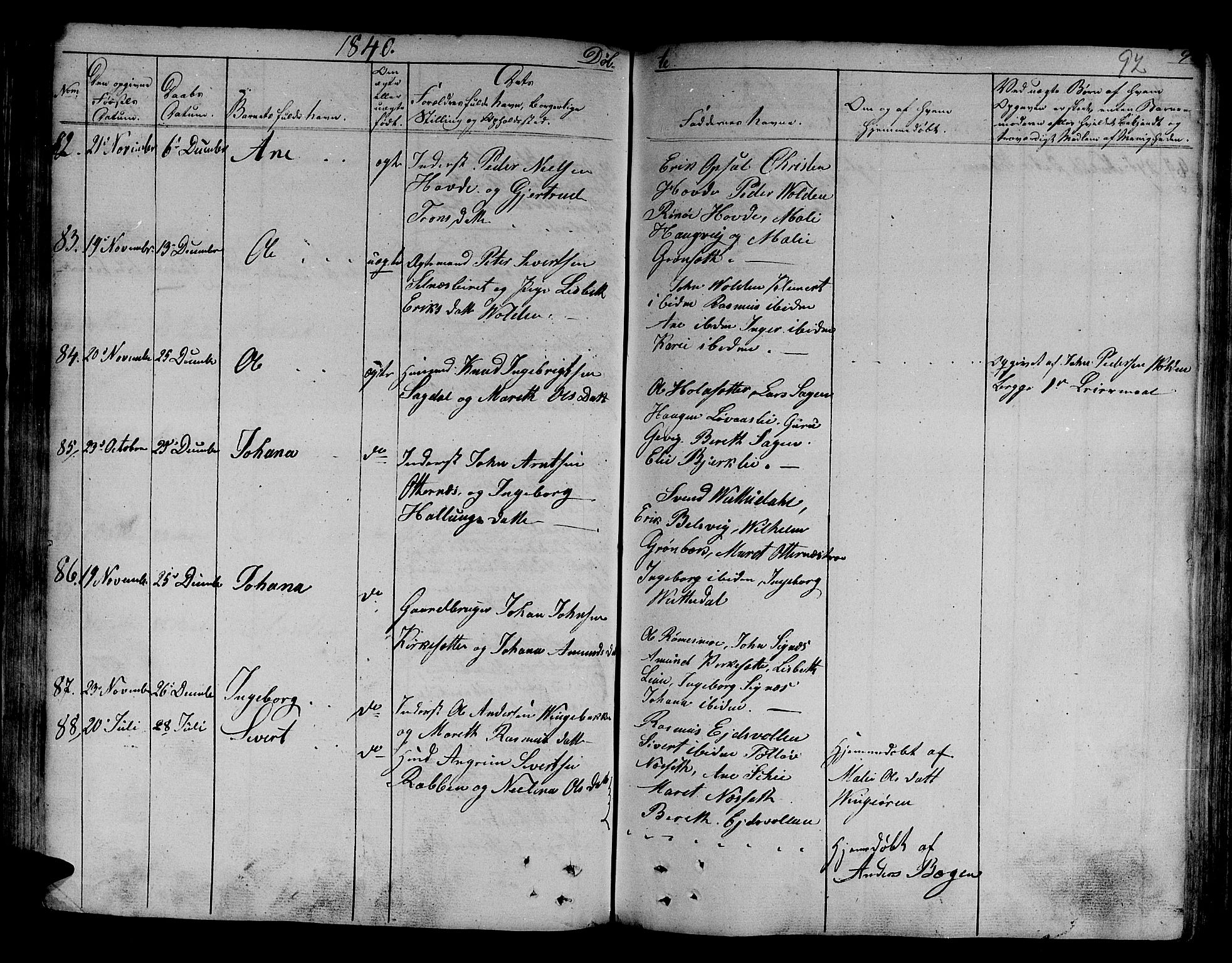 Ministerialprotokoller, klokkerbøker og fødselsregistre - Sør-Trøndelag, AV/SAT-A-1456/630/L0492: Parish register (official) no. 630A05, 1830-1840, p. 92