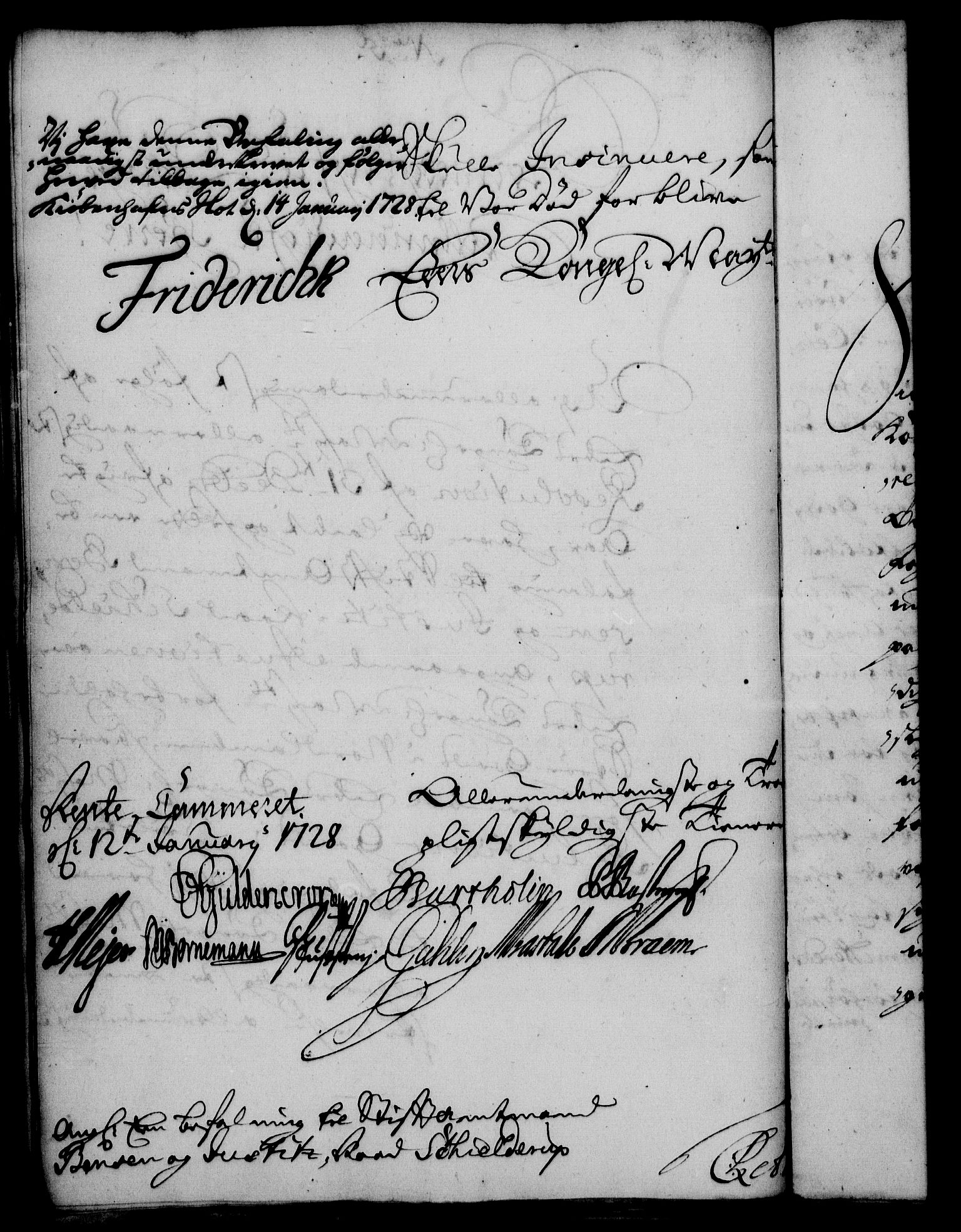 Rentekammeret, Kammerkanselliet, RA/EA-3111/G/Gf/Gfa/L0011: Norsk relasjons- og resolusjonsprotokoll (merket RK 52.11), 1728, p. 53