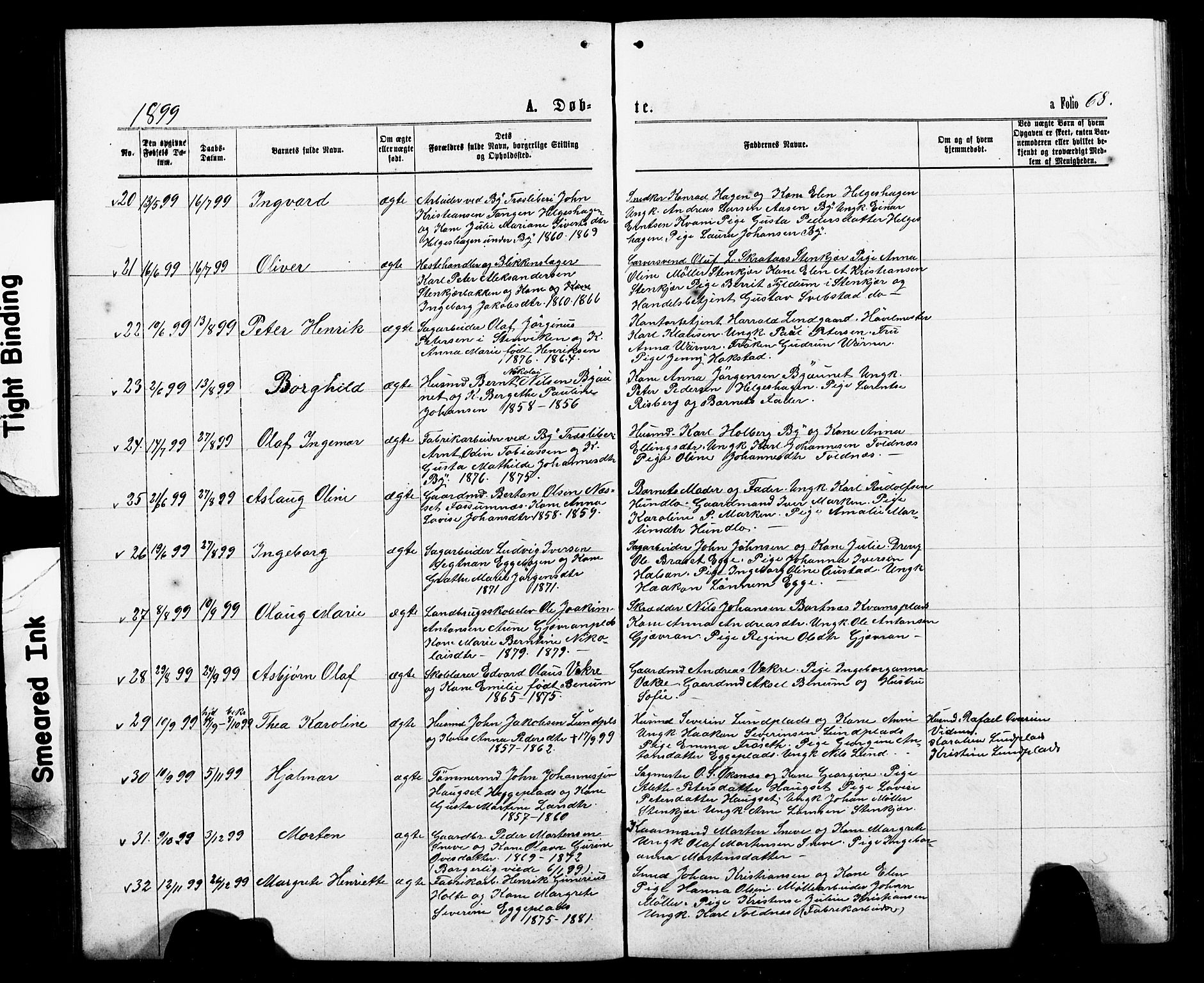 Ministerialprotokoller, klokkerbøker og fødselsregistre - Nord-Trøndelag, SAT/A-1458/740/L0380: Parish register (copy) no. 740C01, 1868-1902, p. 68