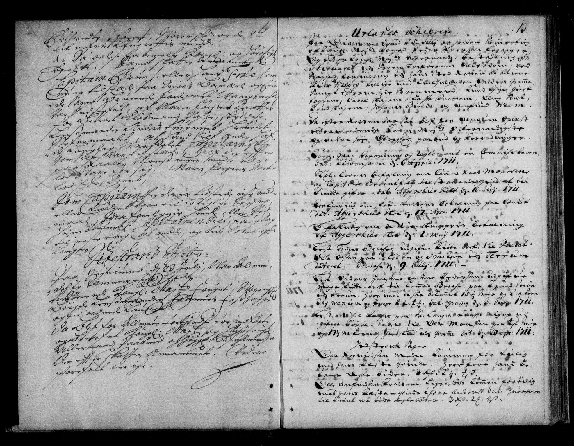 Ytre Sogn tingrett, AV/SAB-A-2601/1/F/Fa/L0028: Tingbok (justisprotokoll), 1711-1715, p. 12b-13a