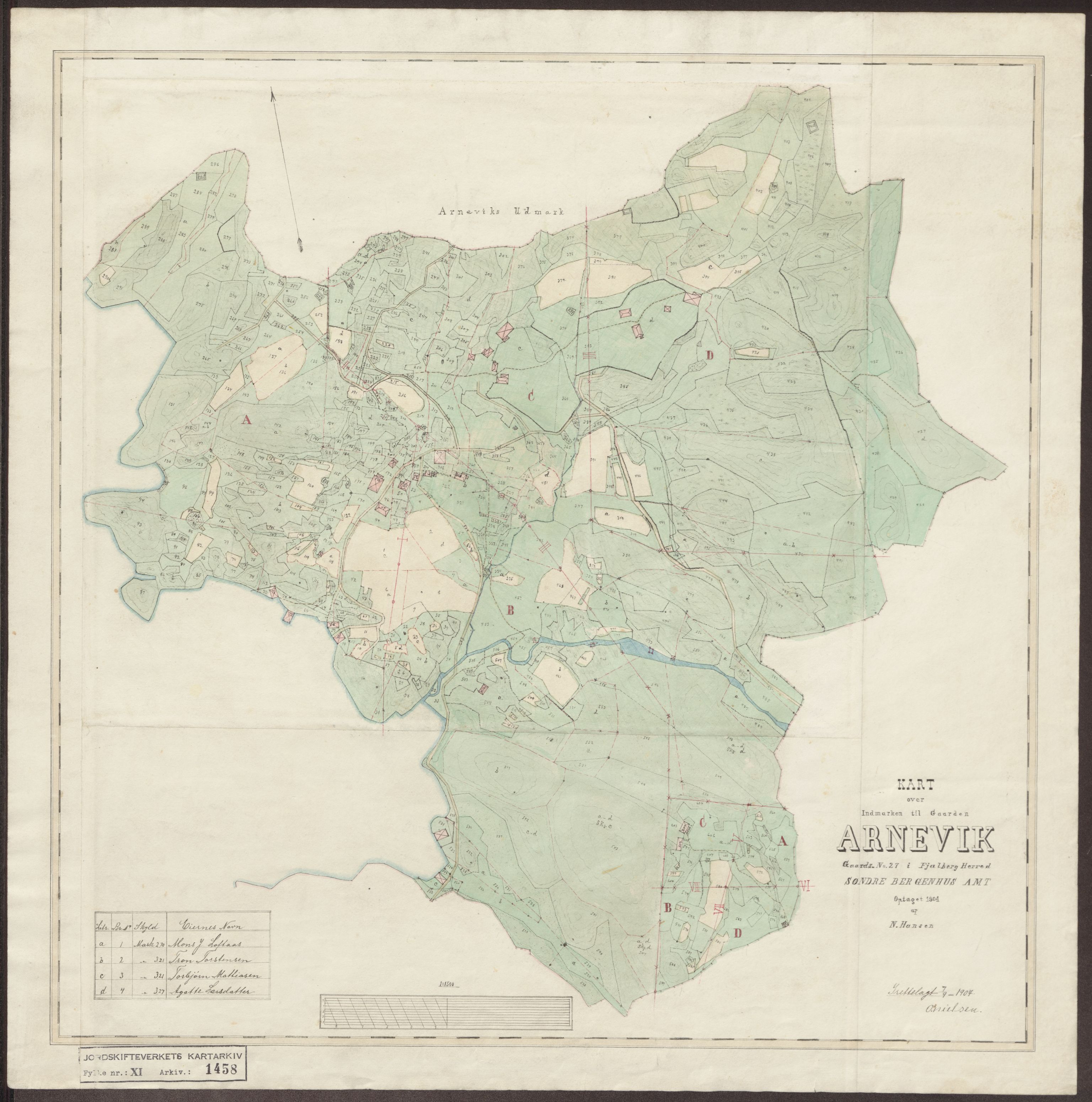 Jordskifteverkets kartarkiv, AV/RA-S-3929/T, 1859-1988, p. 1616