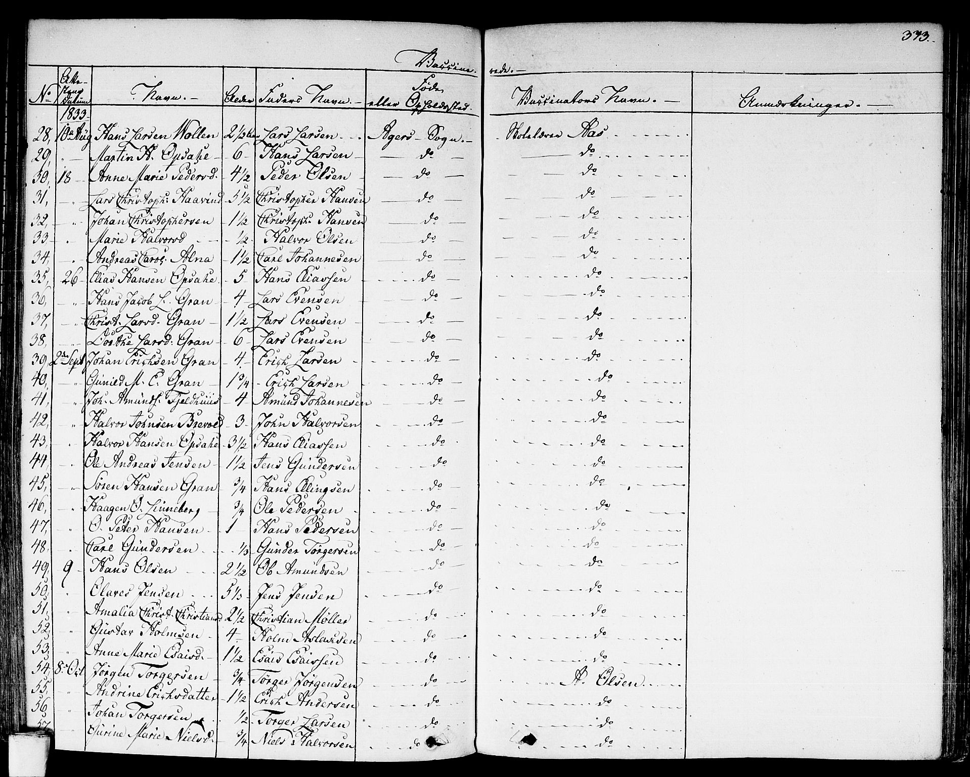 Aker prestekontor kirkebøker, AV/SAO-A-10861/F/L0018: Parish register (official) no. 17, 1829-1852, p. 373