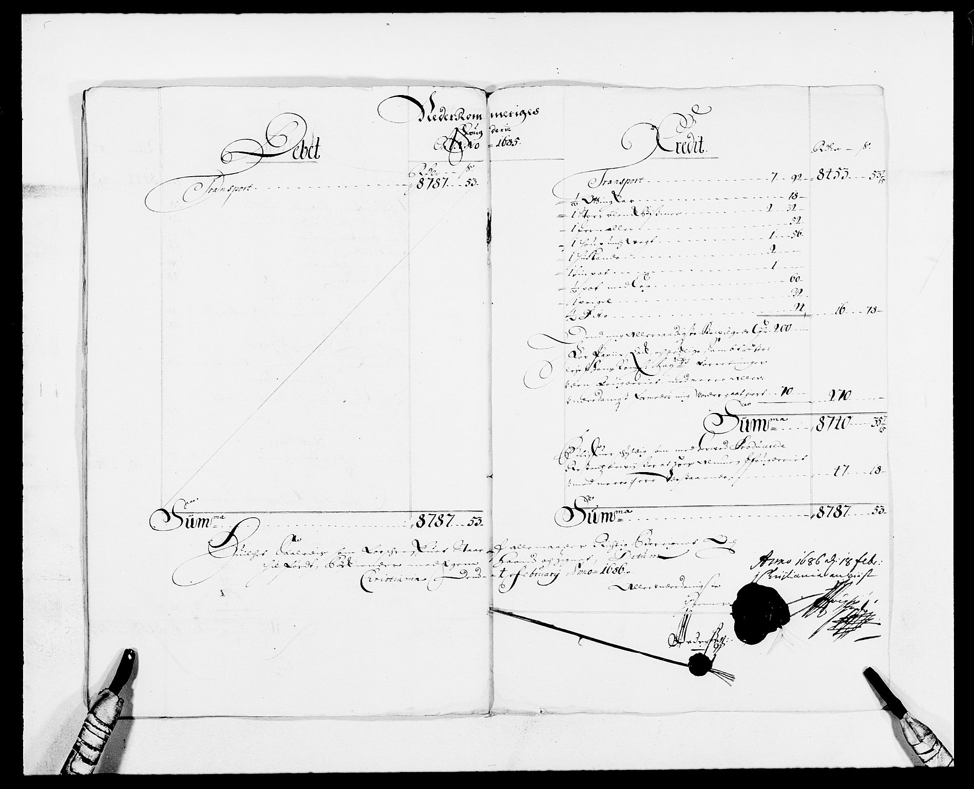 Rentekammeret inntil 1814, Reviderte regnskaper, Fogderegnskap, AV/RA-EA-4092/R11/L0571: Fogderegnskap Nedre Romerike, 1683-1685, p. 336