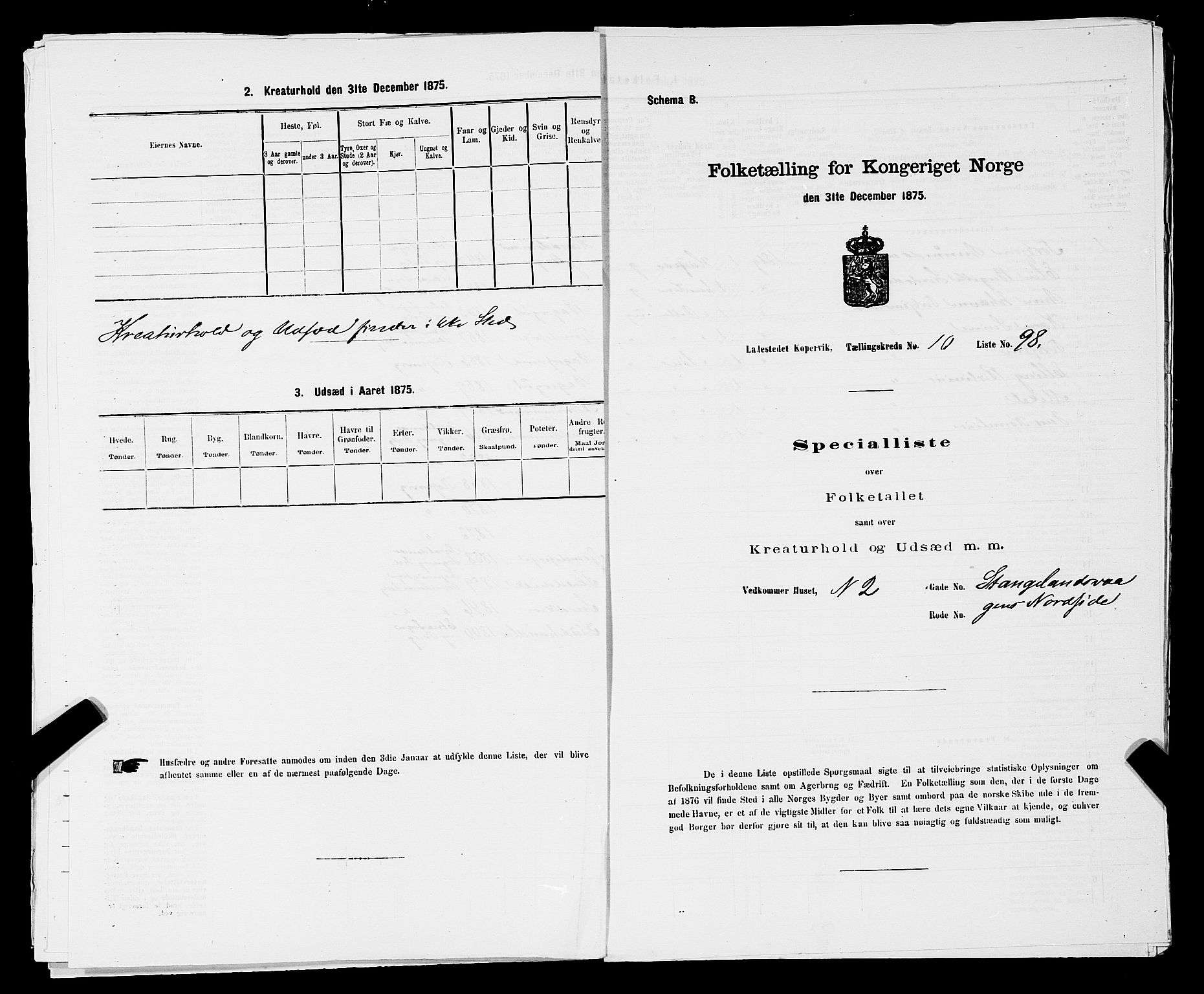 SAST, 1875 census for 1105B Avaldsnes/Kopervik, 1875, p. 195