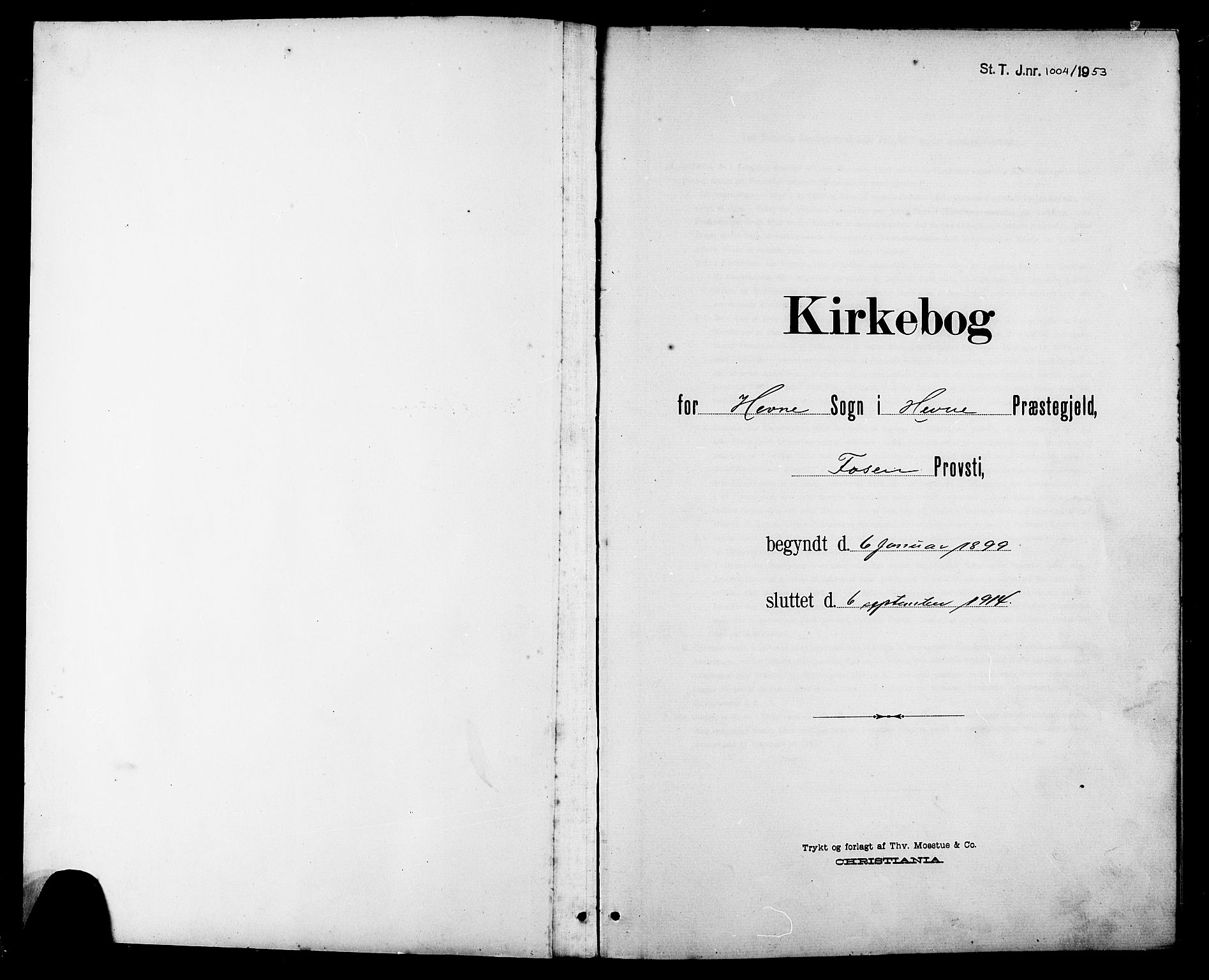 Ministerialprotokoller, klokkerbøker og fødselsregistre - Sør-Trøndelag, SAT/A-1456/630/L0505: Parish register (copy) no. 630C03, 1899-1914