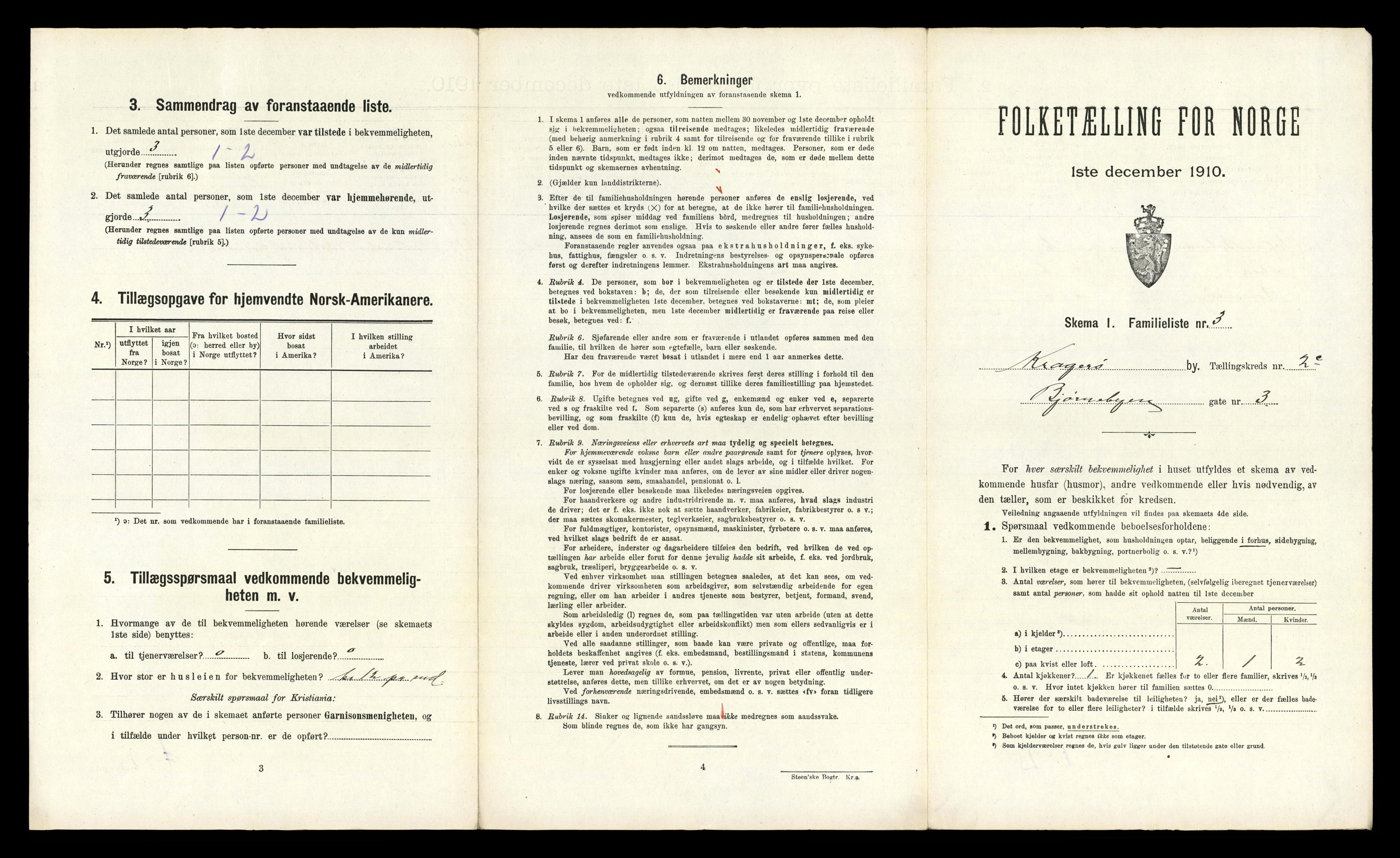 RA, 1910 census for Kragerø, 1910, p. 2512