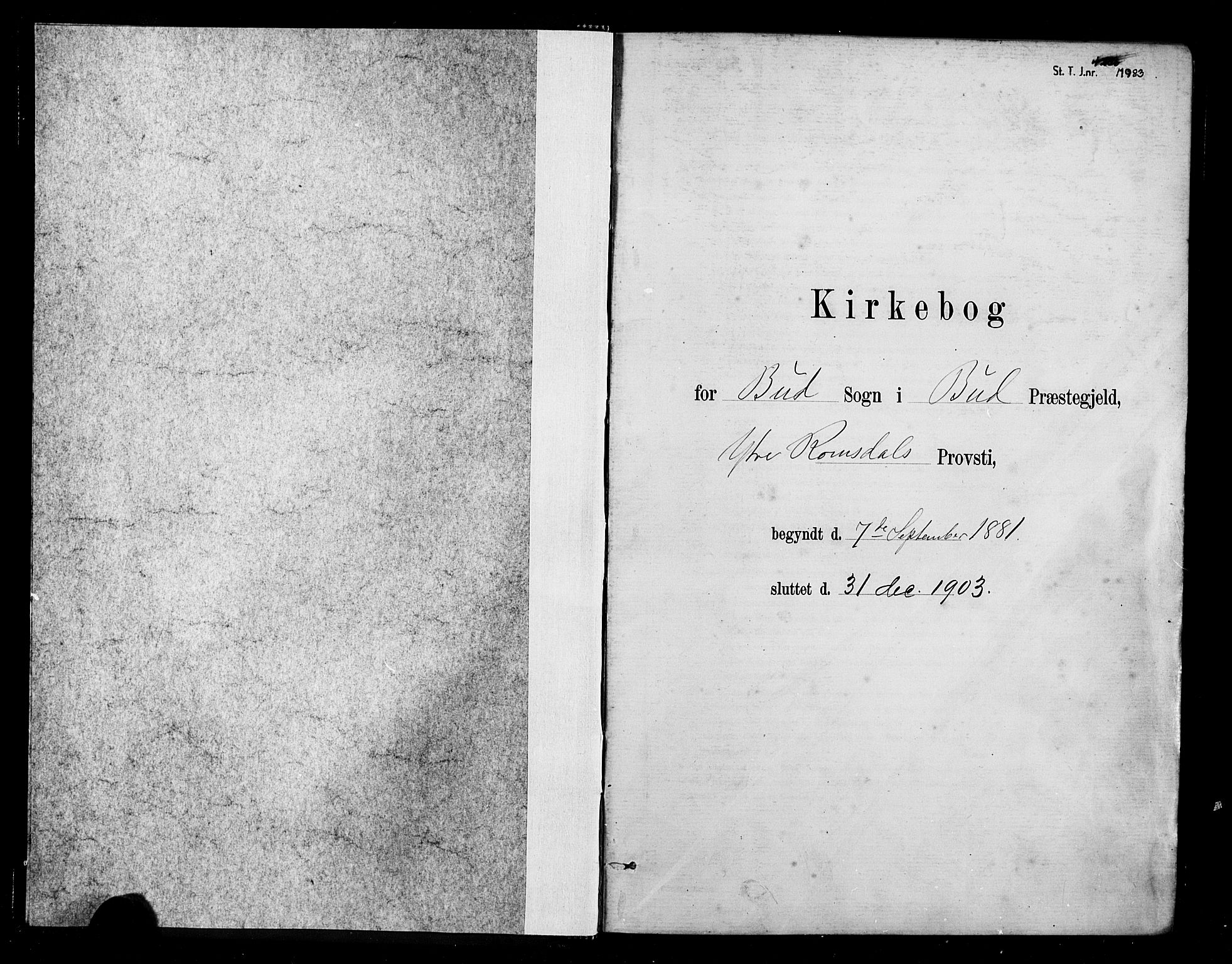 Ministerialprotokoller, klokkerbøker og fødselsregistre - Møre og Romsdal, AV/SAT-A-1454/566/L0769: Parish register (official) no. 566A08, 1881-1903