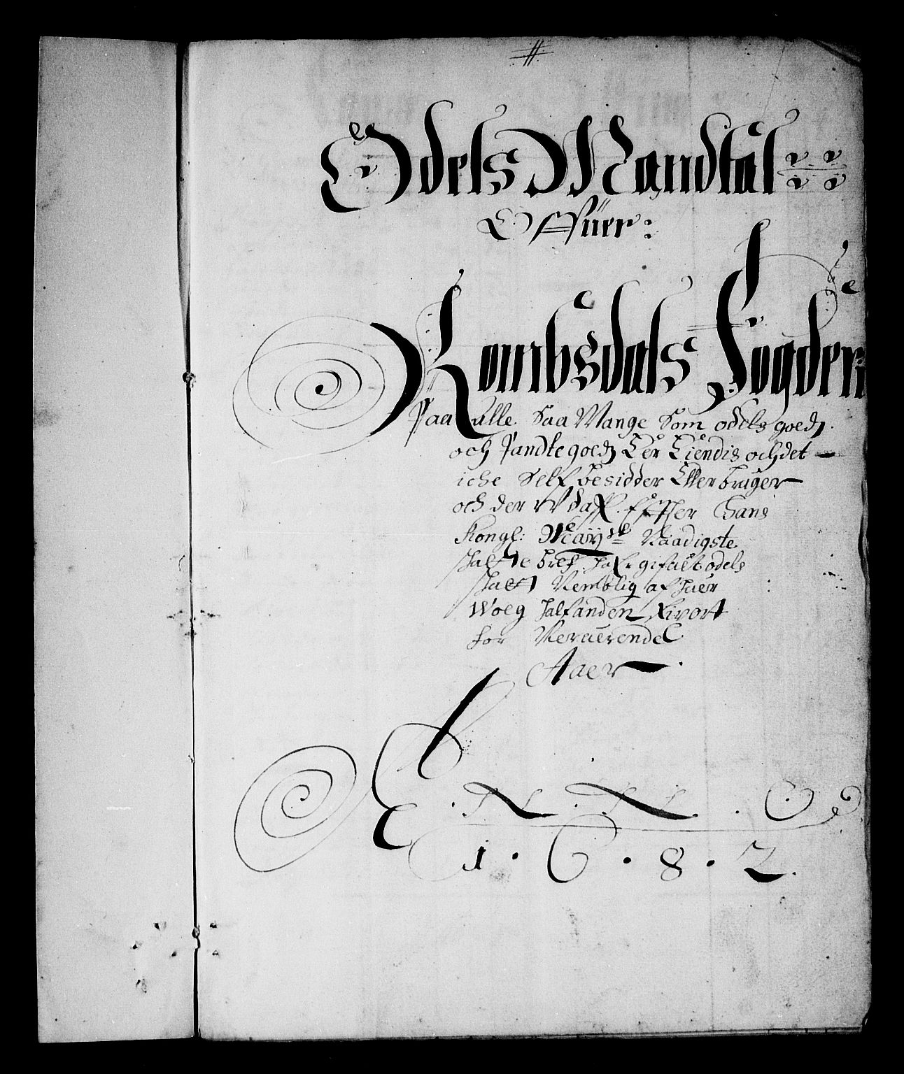 Rentekammeret inntil 1814, Reviderte regnskaper, Stiftamtstueregnskaper, Trondheim stiftamt og Nordland amt, AV/RA-EA-6044/R/Rg/L0068b: Trondheim stiftamt og Nordland amt, 1682