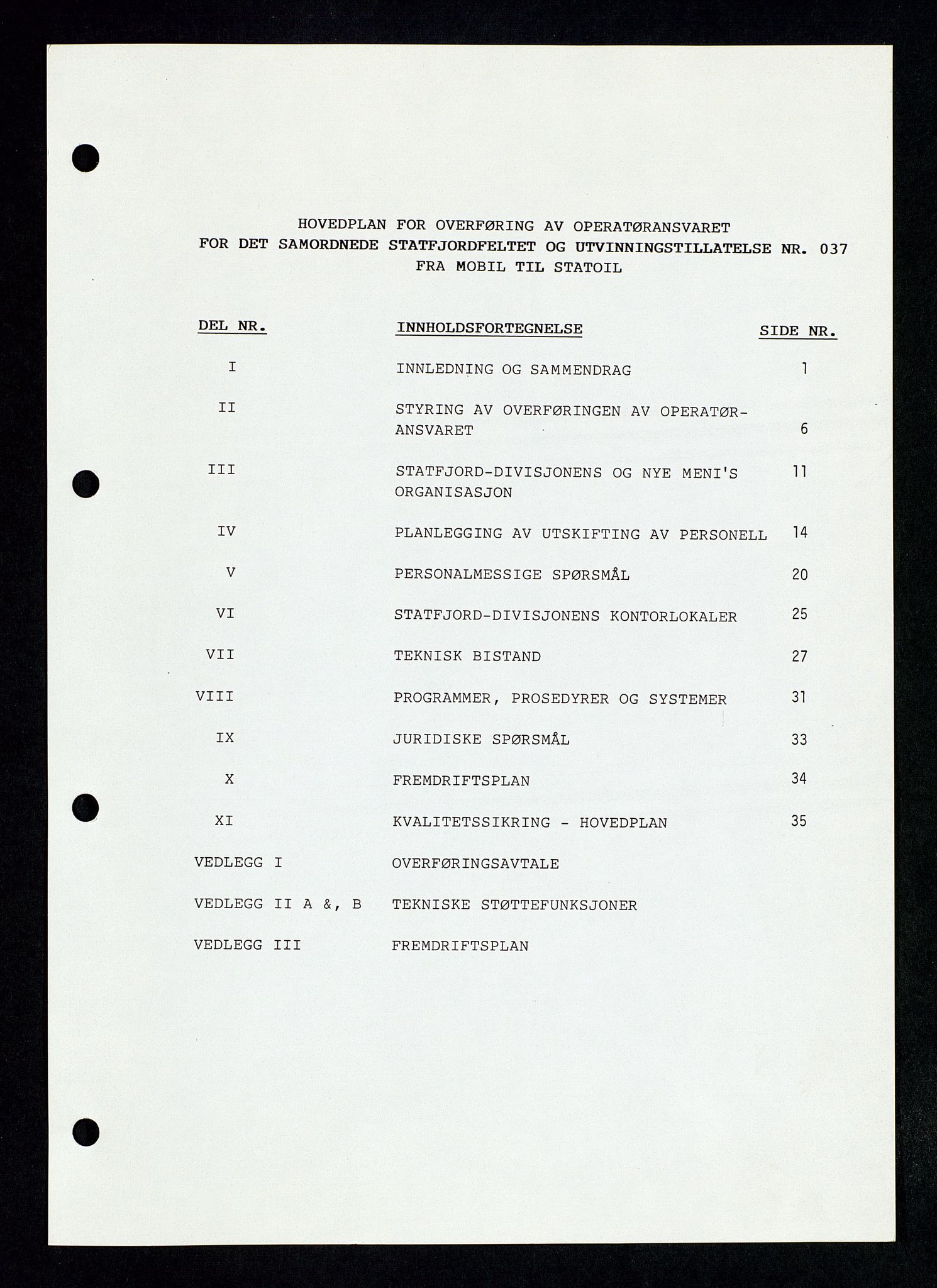 Pa 1339 - Statoil ASA, SAST/A-101656/0001/D/Dm/L0123: Rapporter, 1985-1988, p. 5