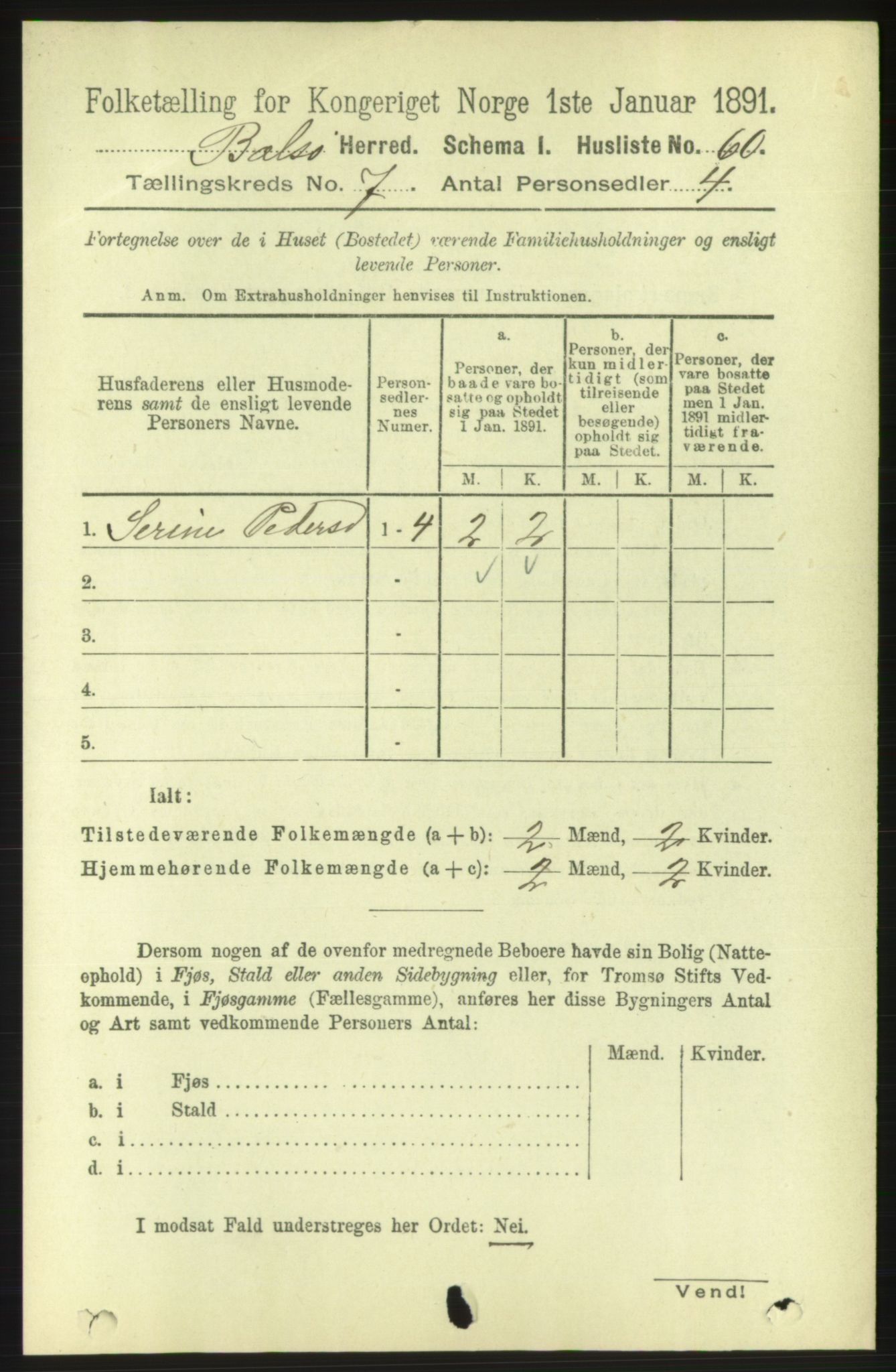 RA, 1891 census for 1544 Bolsøy, 1891, p. 4183