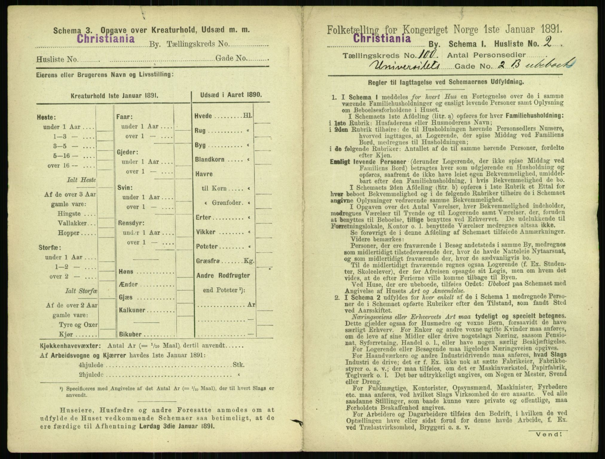 RA, 1891 census for 0301 Kristiania, 1891, p. 49133