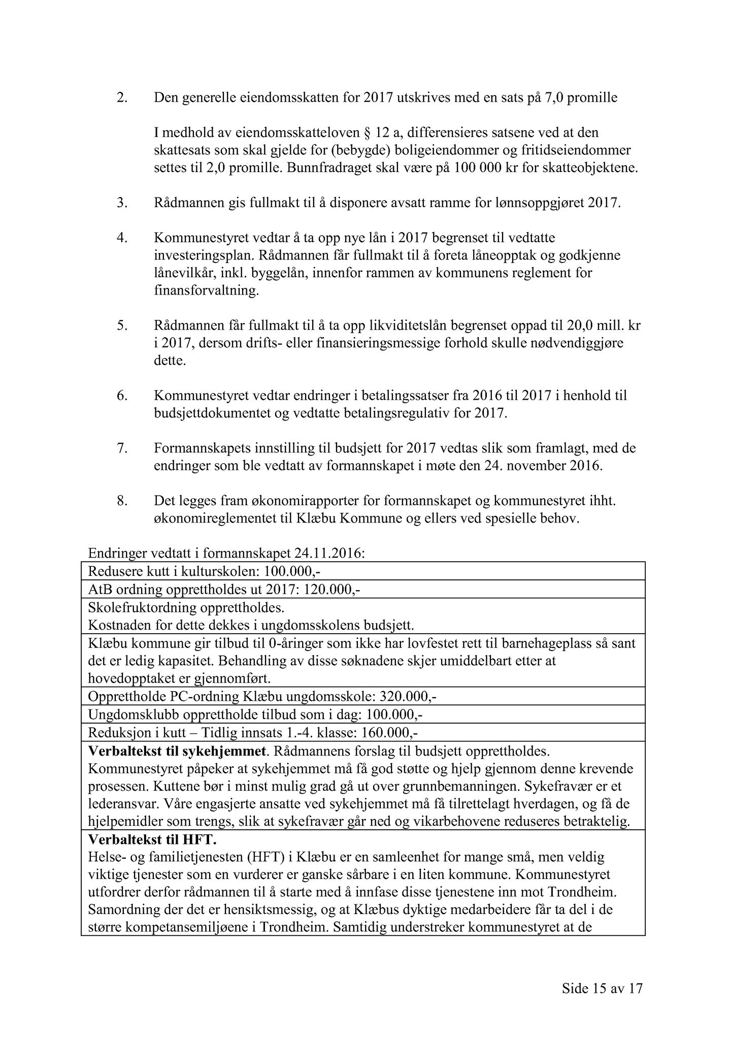 Klæbu Kommune, TRKO/KK/01-KS/L009: Kommunestyret - Møtedokumenter, 2016, p. 2341