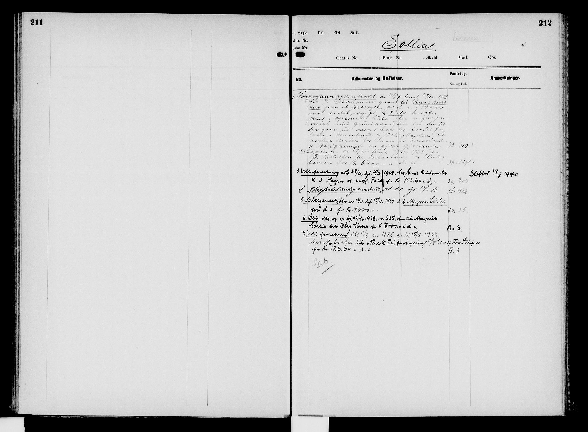 Nord-Hedmark sorenskriveri, SAH/TING-012/H/Ha/Had/Hade/L0008: Mortgage register no. 4.8, 1923-1940, p. 211-212