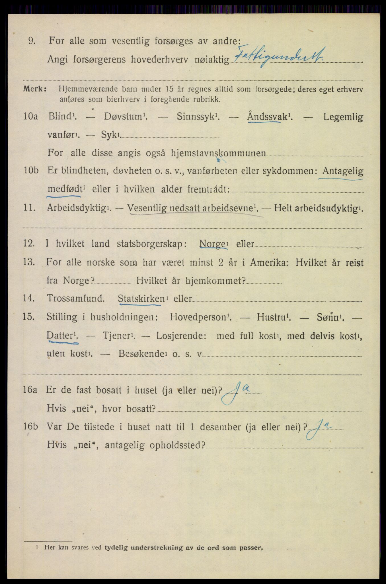 SAH, 1920 census for Elverum, 1920, p. 21231