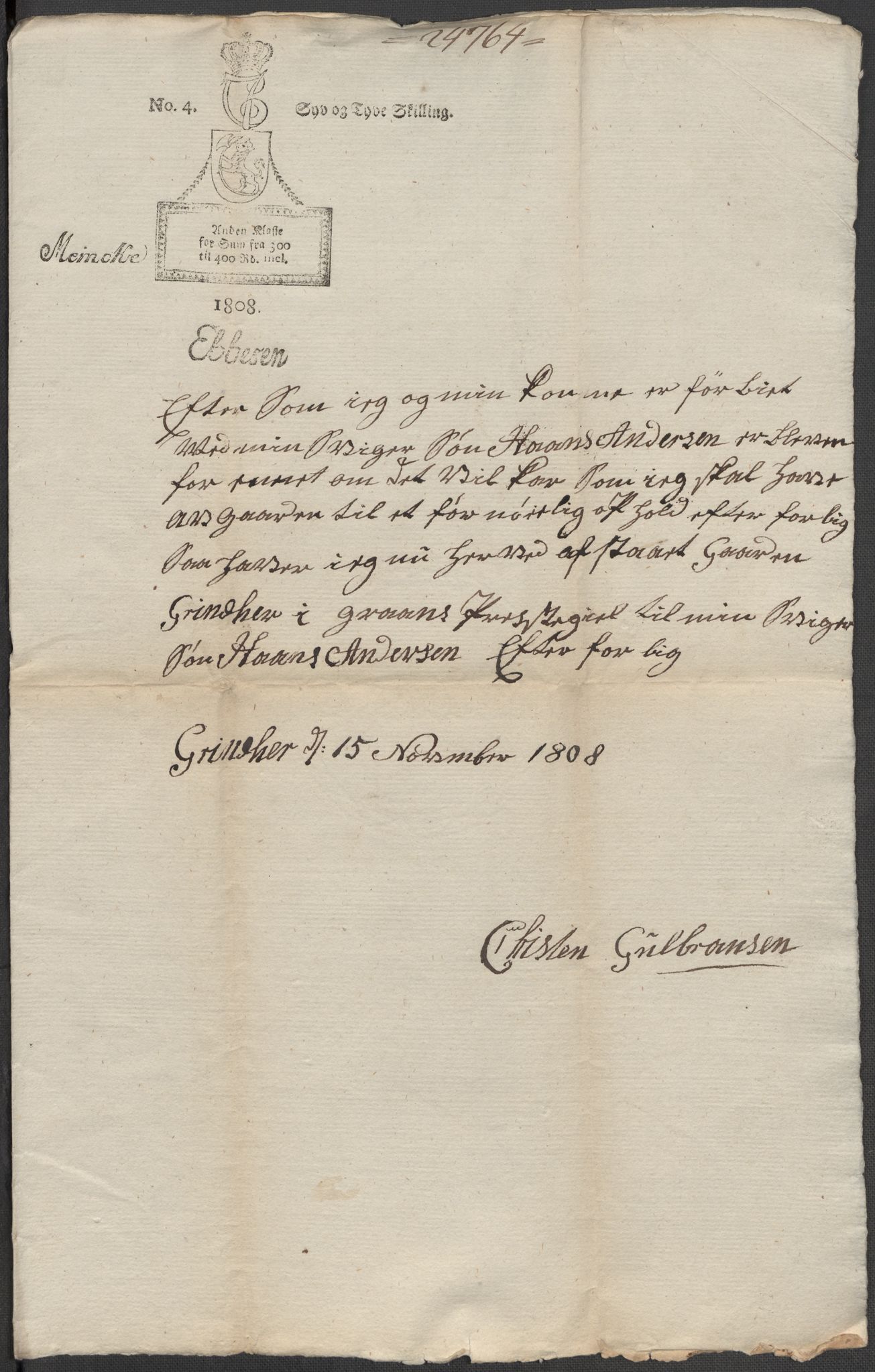 Riksarkivets diplomsamling, RA/EA-5965/F15/L0014: Prestearkiv - Oppland, 1696-1879, p. 199