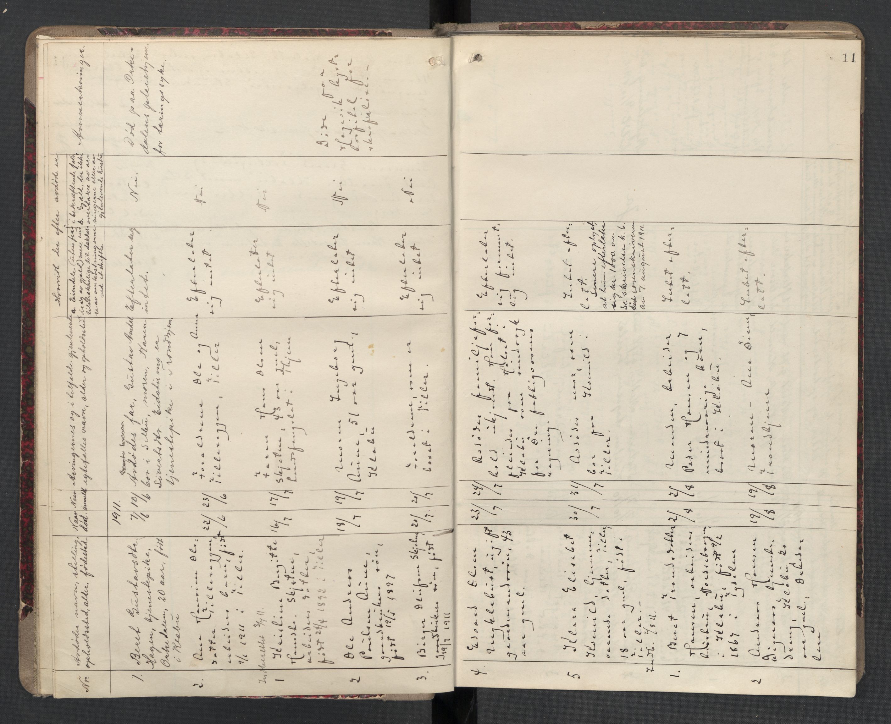 Klæbu lensmannskontor, SAT/A-1059/1/02/L0001: 2.01.01 Anmeldte dødsfall, 1908-1924, p. 11