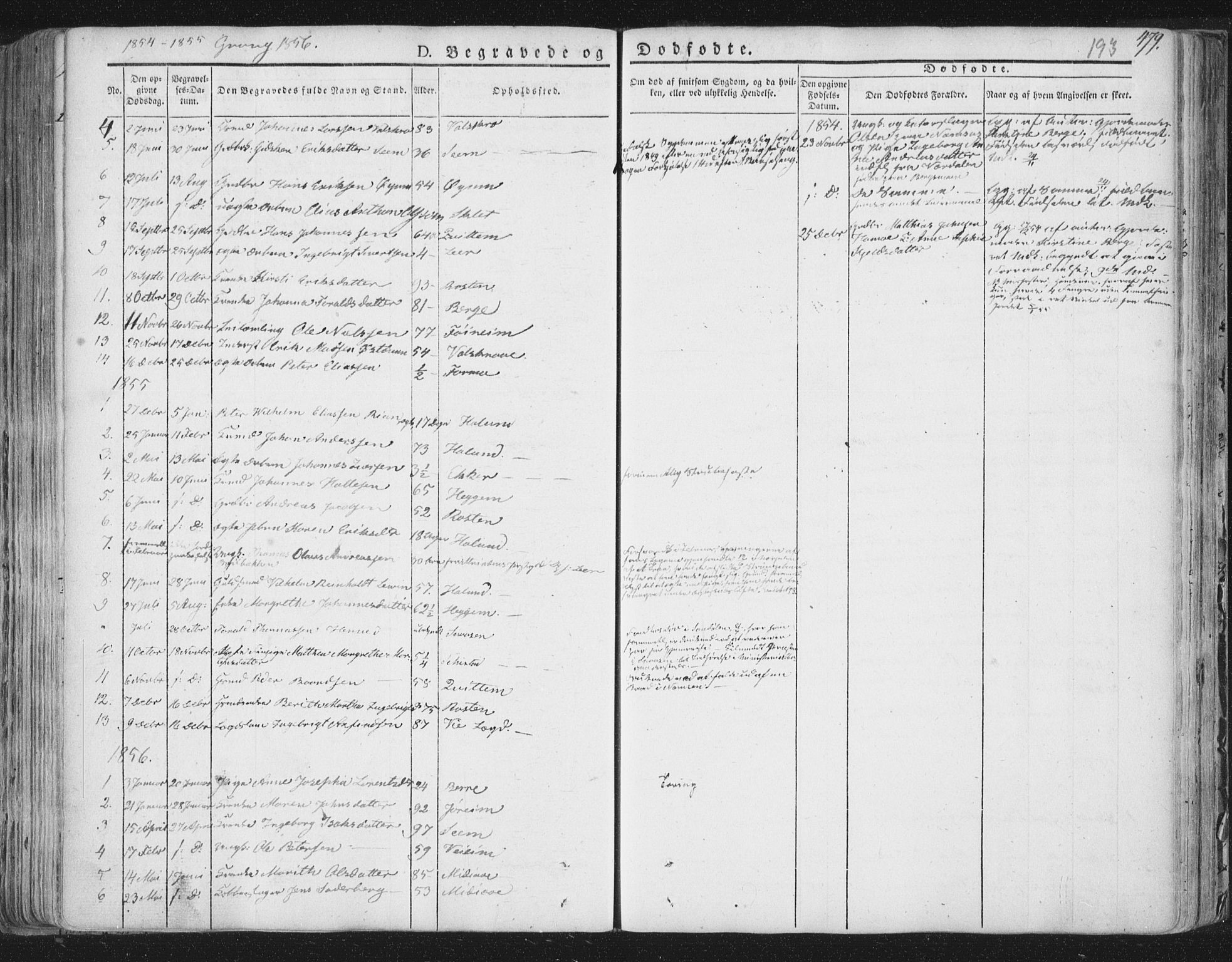 Ministerialprotokoller, klokkerbøker og fødselsregistre - Nord-Trøndelag, SAT/A-1458/758/L0513: Parish register (official) no. 758A02 /1, 1839-1868, p. 193