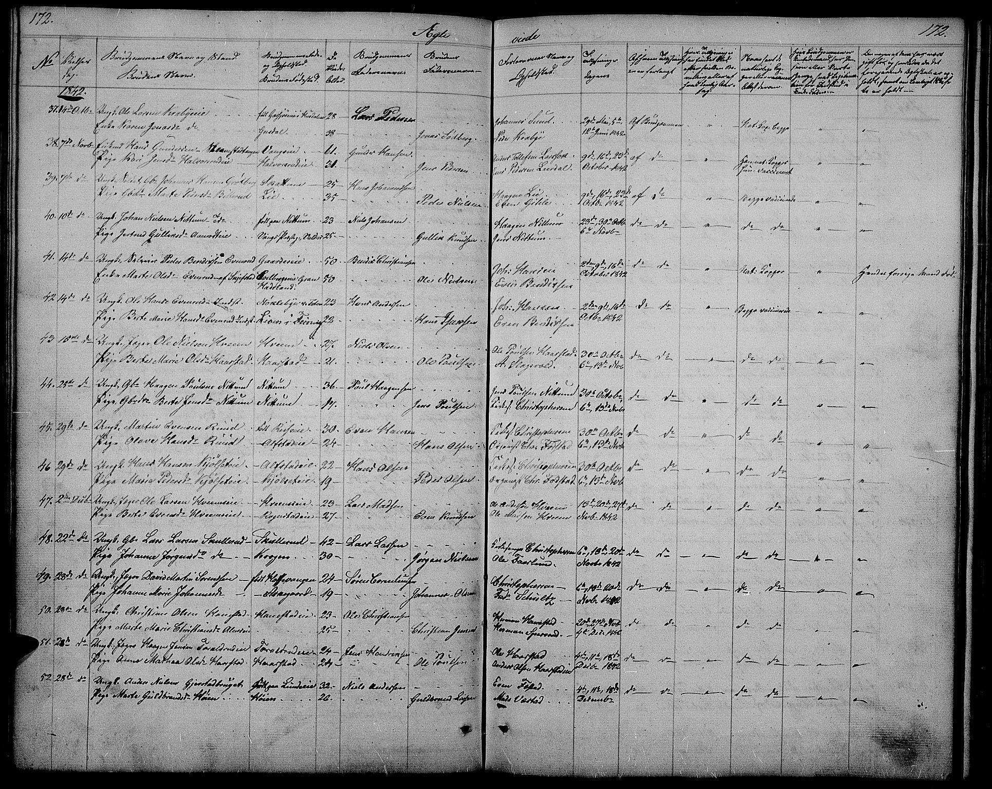Østre Toten prestekontor, SAH/PREST-104/H/Ha/Hab/L0002: Parish register (copy) no. 2, 1840-1847, p. 172