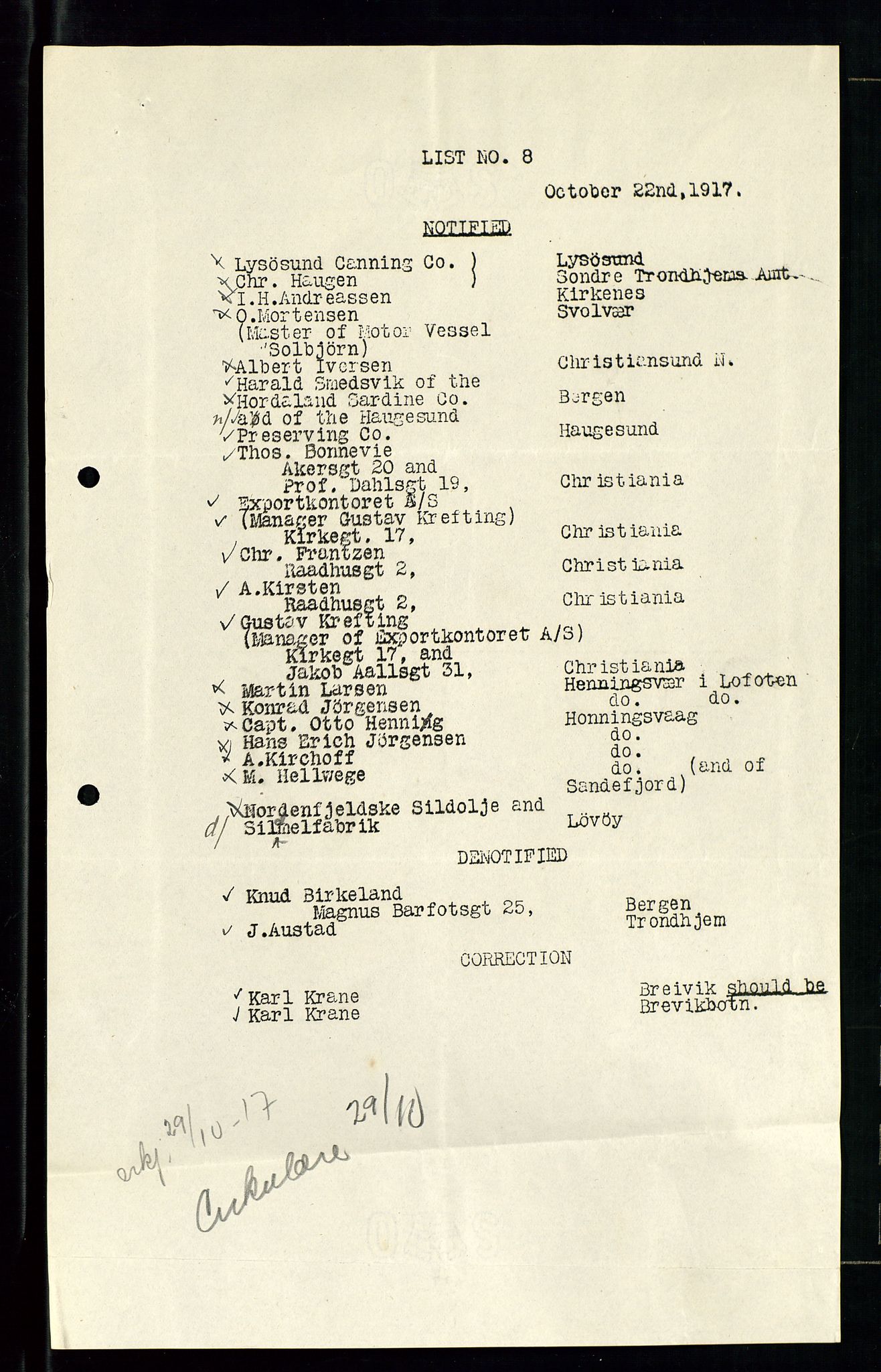 Pa 1521 - A/S Norske Shell, SAST/A-101915/E/Ea/Eaa/L0001: Sjefskorrespondanse, 1917, p. 712