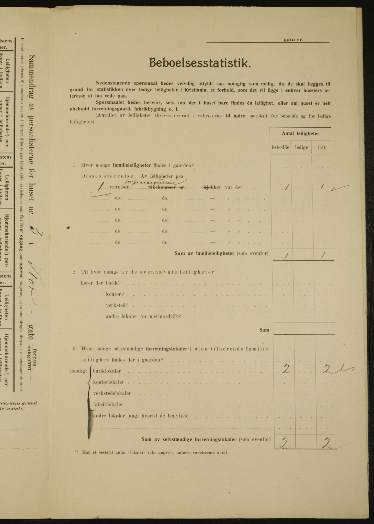 OBA, Municipal Census 1910 for Kristiania, 1910, p. 97774