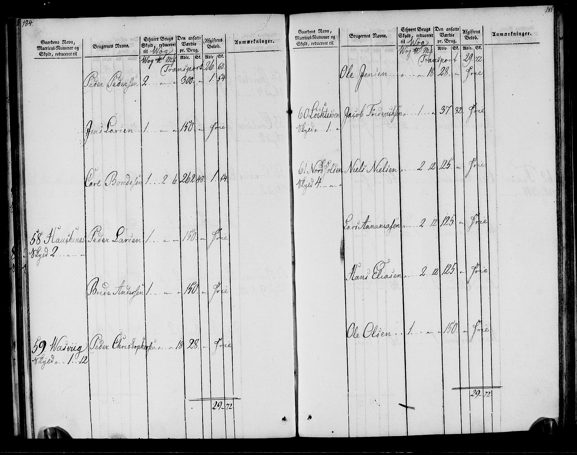 Rentekammeret inntil 1814, Realistisk ordnet avdeling, AV/RA-EA-4070/N/Ne/Nea/L0161: Salten fogderi. Oppebørselsregister, 1803-1804, p. 94