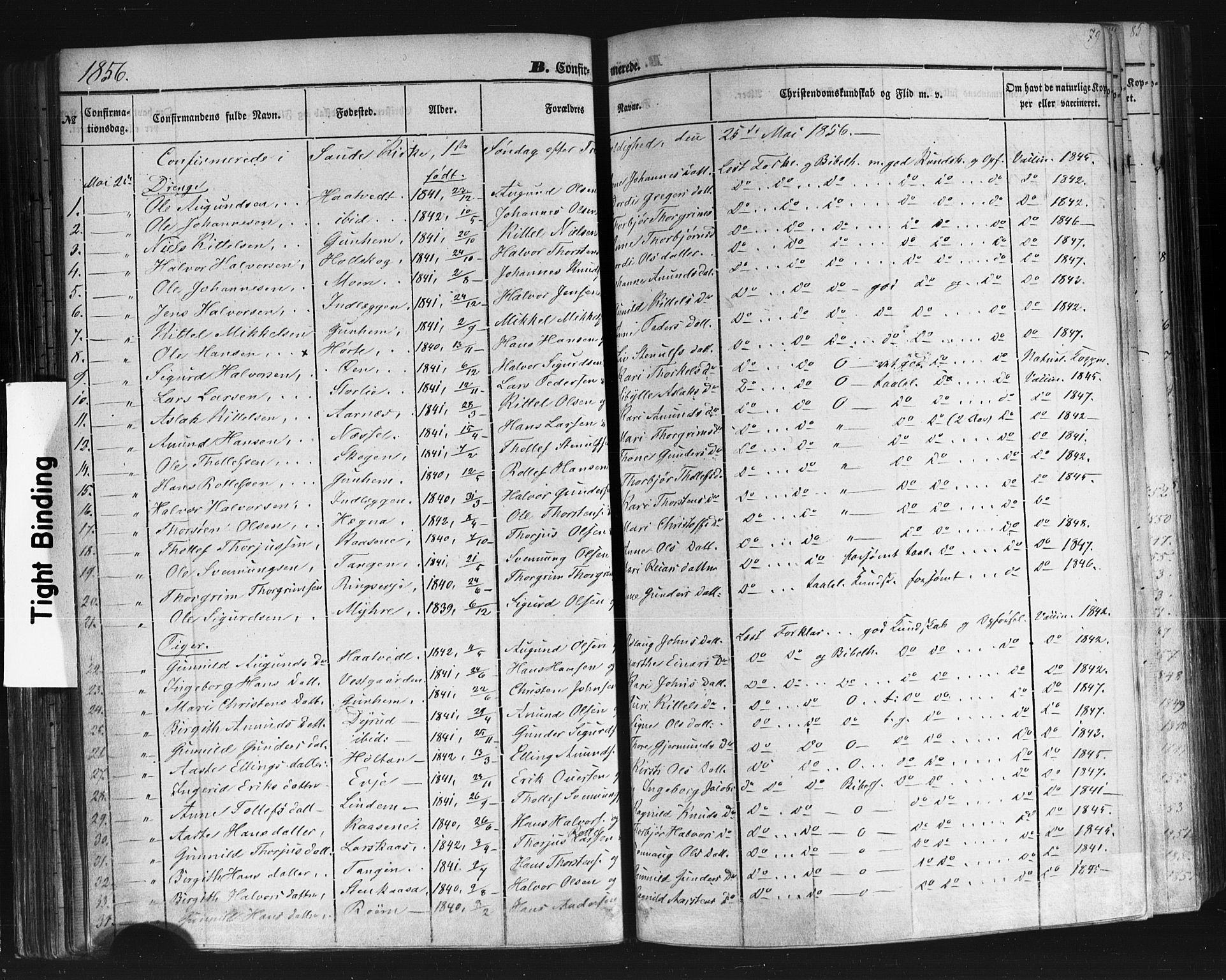 Sauherad kirkebøker, SAKO/A-298/F/Fb/L0001: Parish register (official) no. II 1, 1851-1877, p. 79