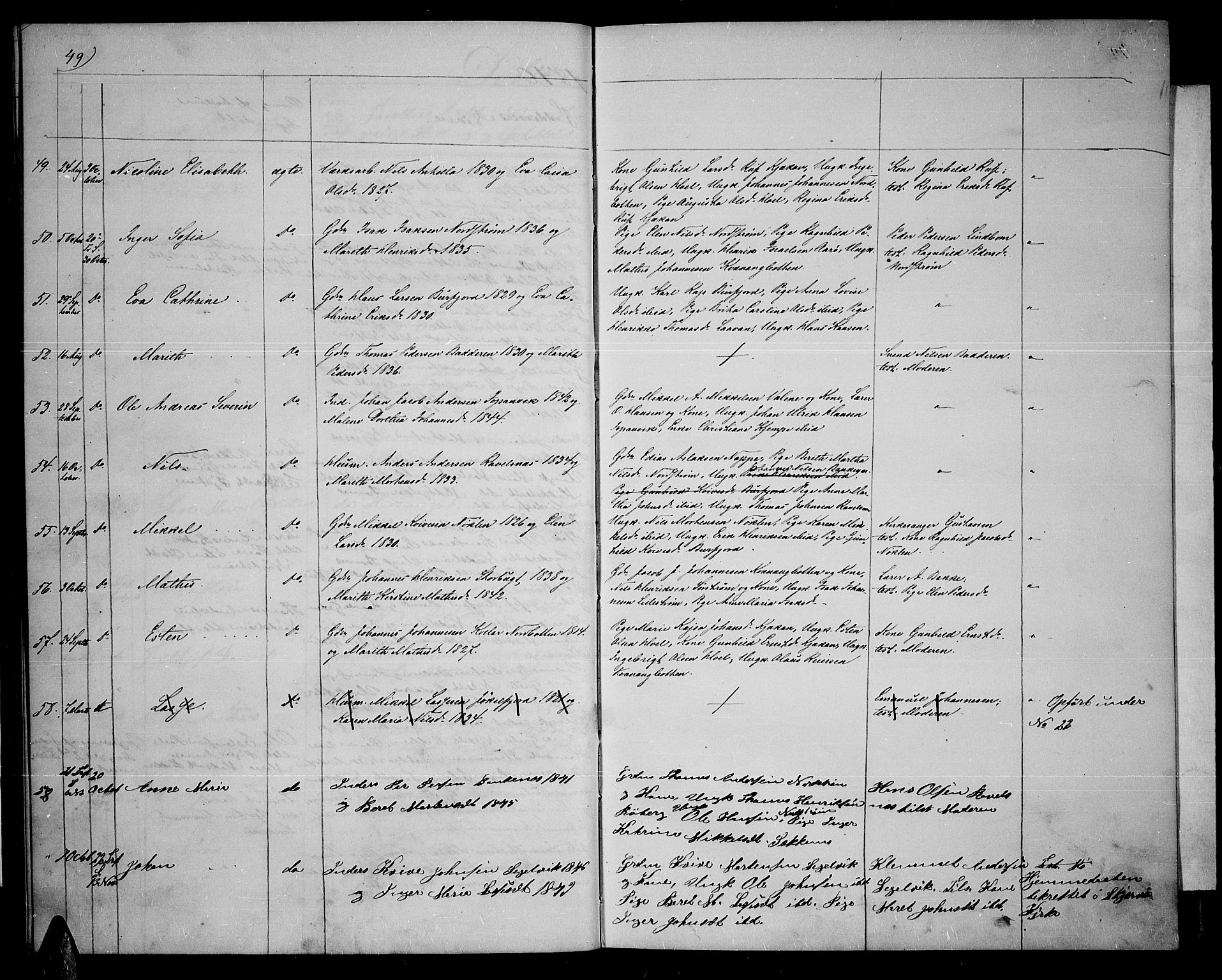 Skjervøy sokneprestkontor, SATØ/S-1300/H/Ha/Hab/L0013klokker: Parish register (copy) no. 13, 1862-1870, p. 49