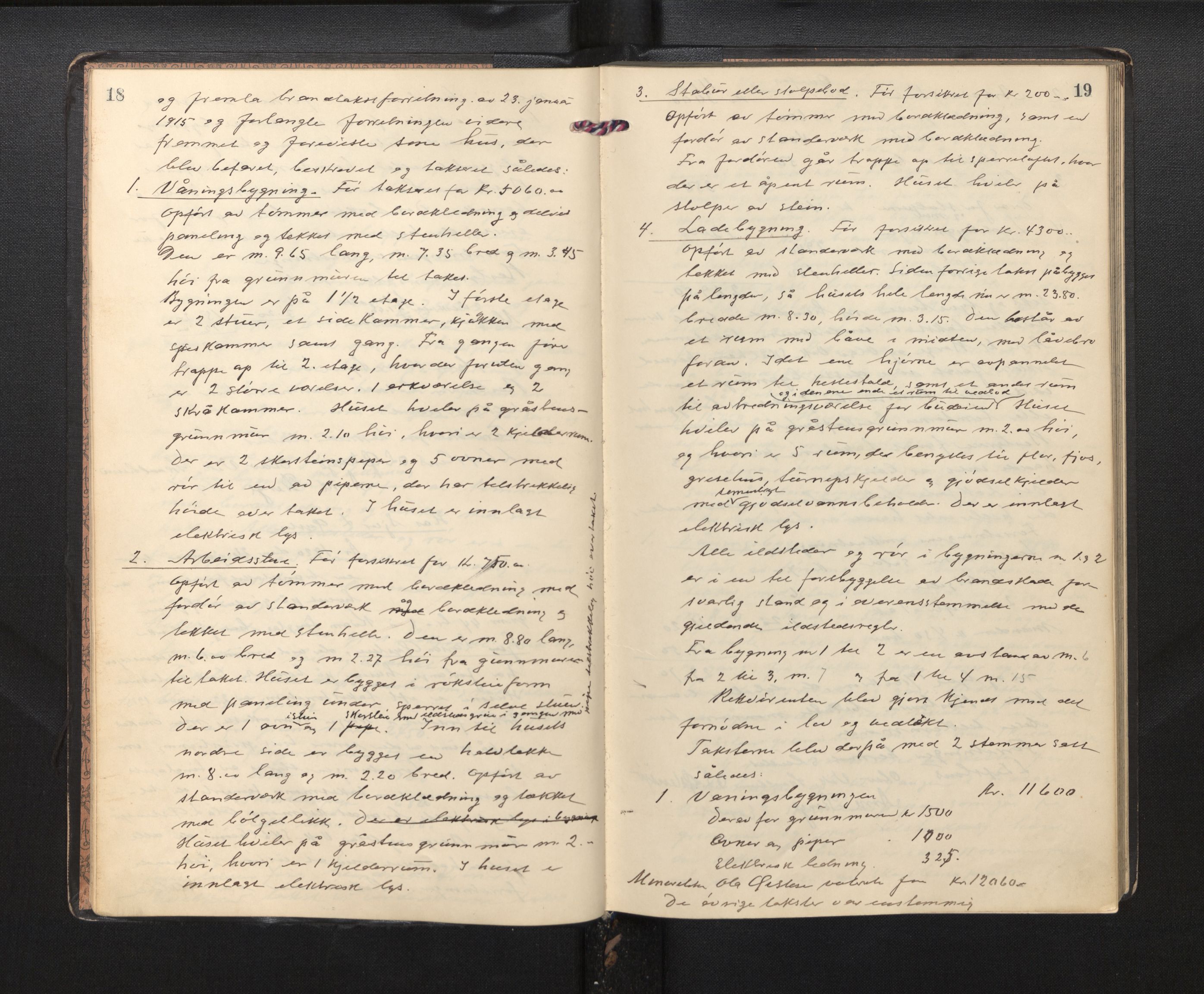 Lensmannen i Kvam, AV/SAB-A-33201/0012/L0003: Branntakstprotokoll, 1919-1941, p. 18-19