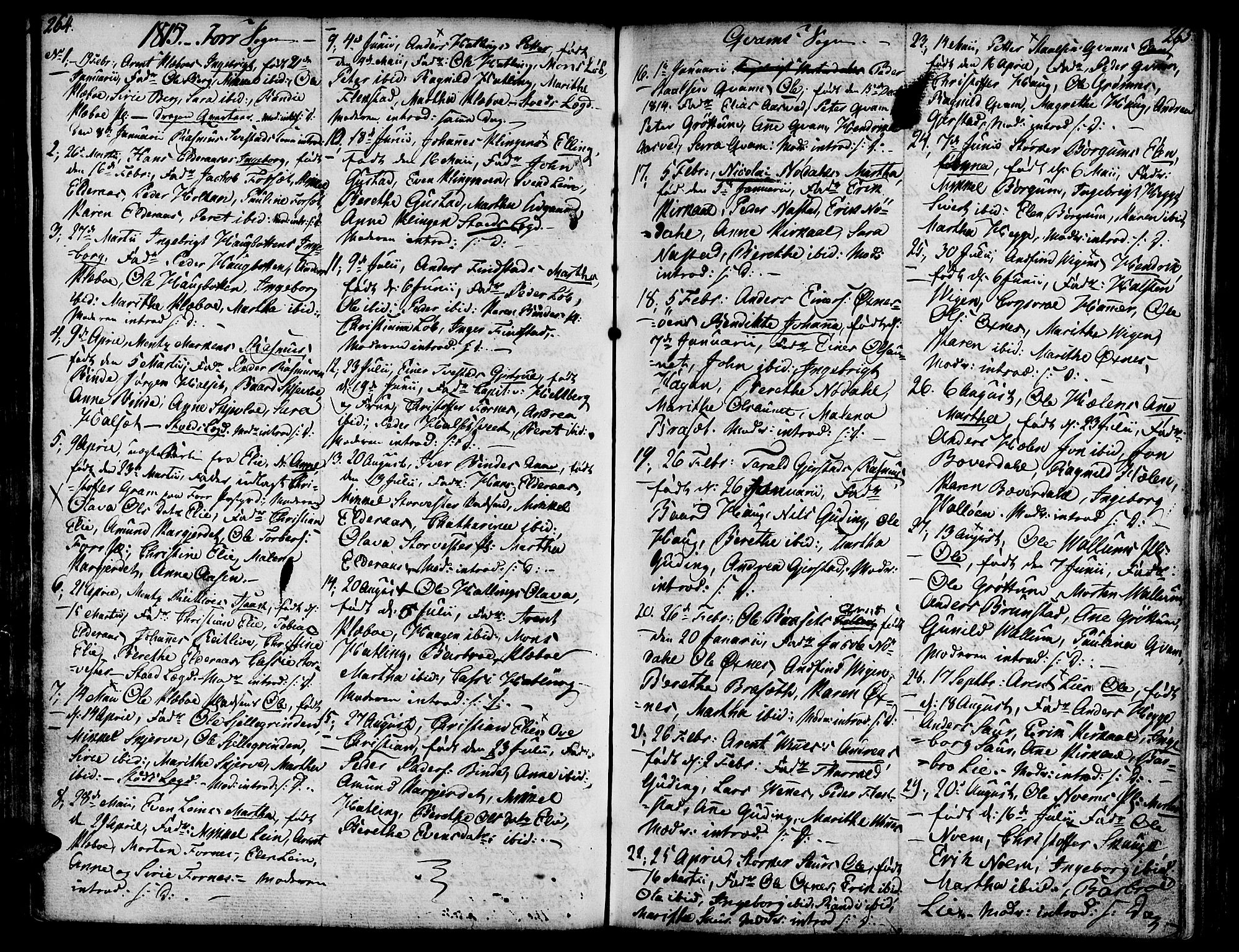 Ministerialprotokoller, klokkerbøker og fødselsregistre - Nord-Trøndelag, SAT/A-1458/746/L0440: Parish register (official) no. 746A02, 1760-1815, p. 264-265
