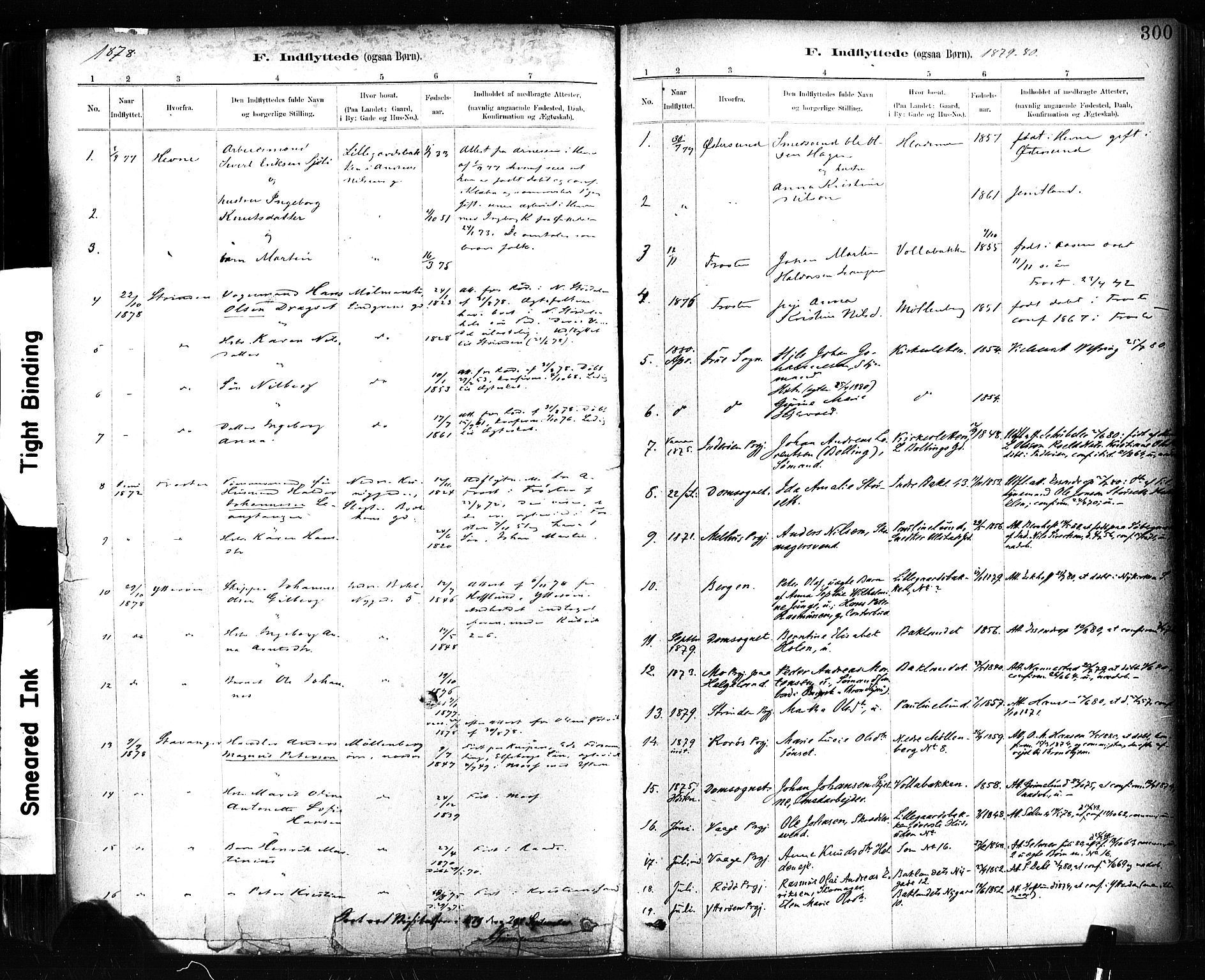 Ministerialprotokoller, klokkerbøker og fødselsregistre - Sør-Trøndelag, SAT/A-1456/604/L0189: Parish register (official) no. 604A10, 1878-1892, p. 300