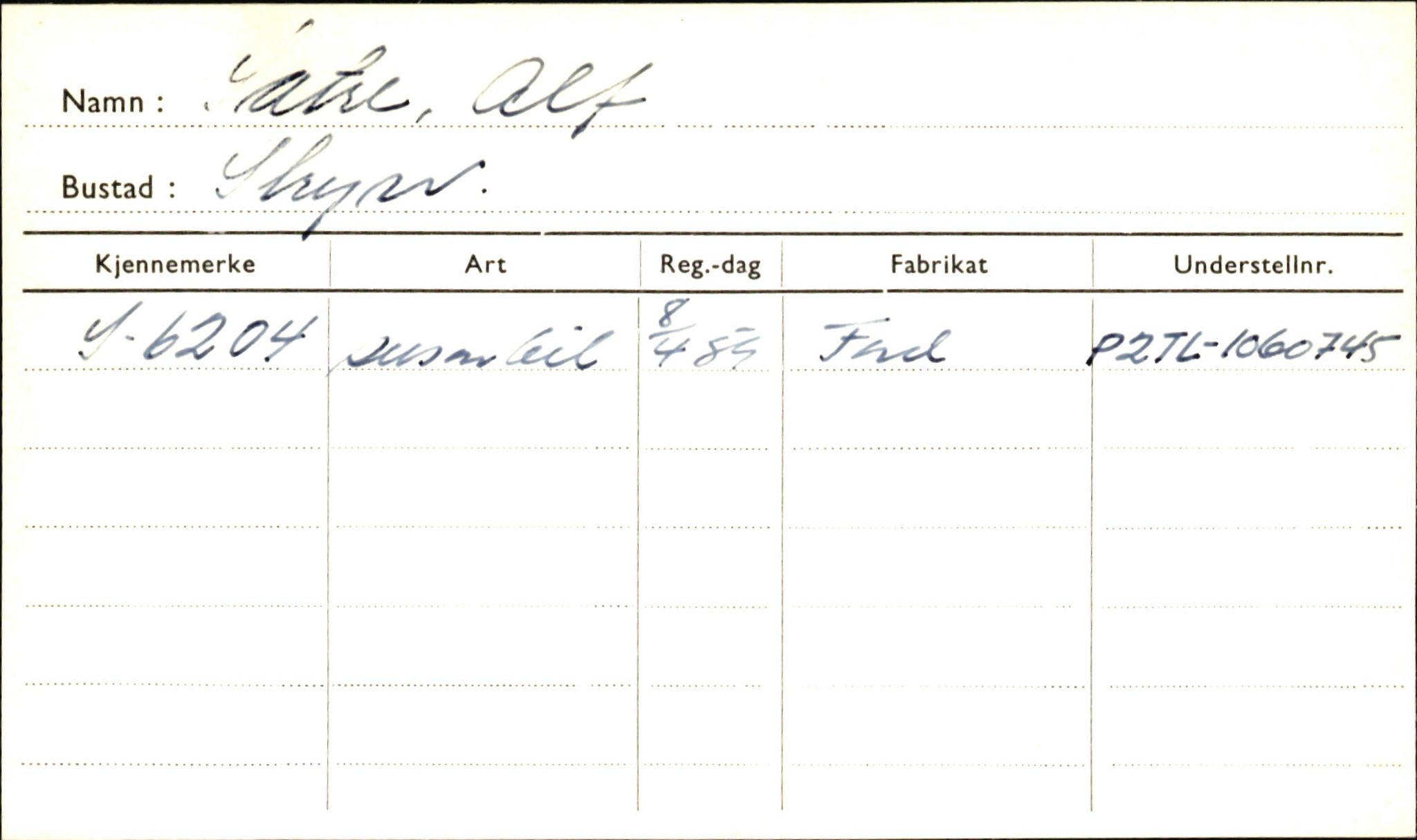 Statens vegvesen, Sogn og Fjordane vegkontor, AV/SAB-A-5301/4/F/L0002: Eigarregister Fjordane til 1.6.1961, 1930-1961, p. 22