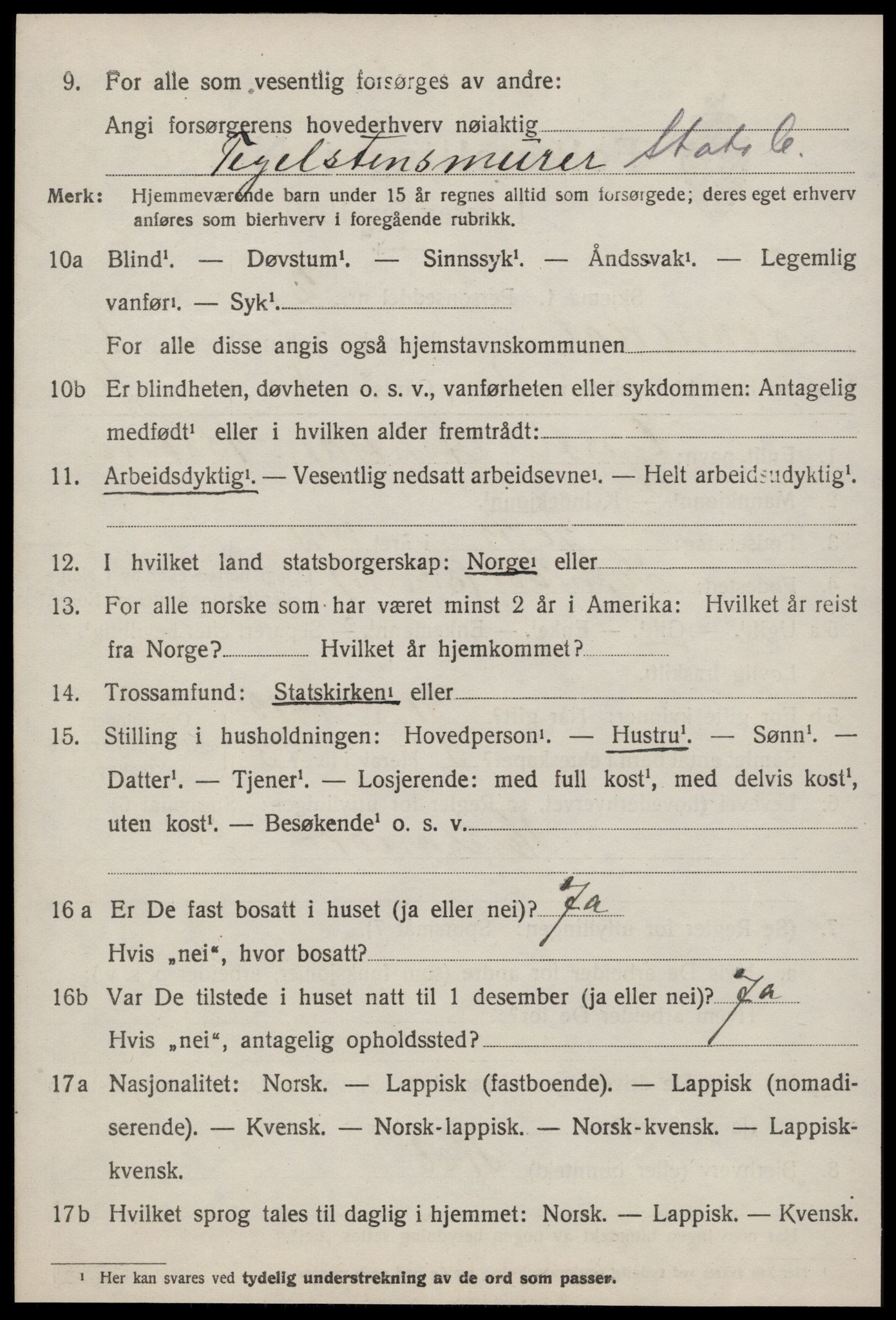 SAT, 1920 census for Soknedal, 1920, p. 765