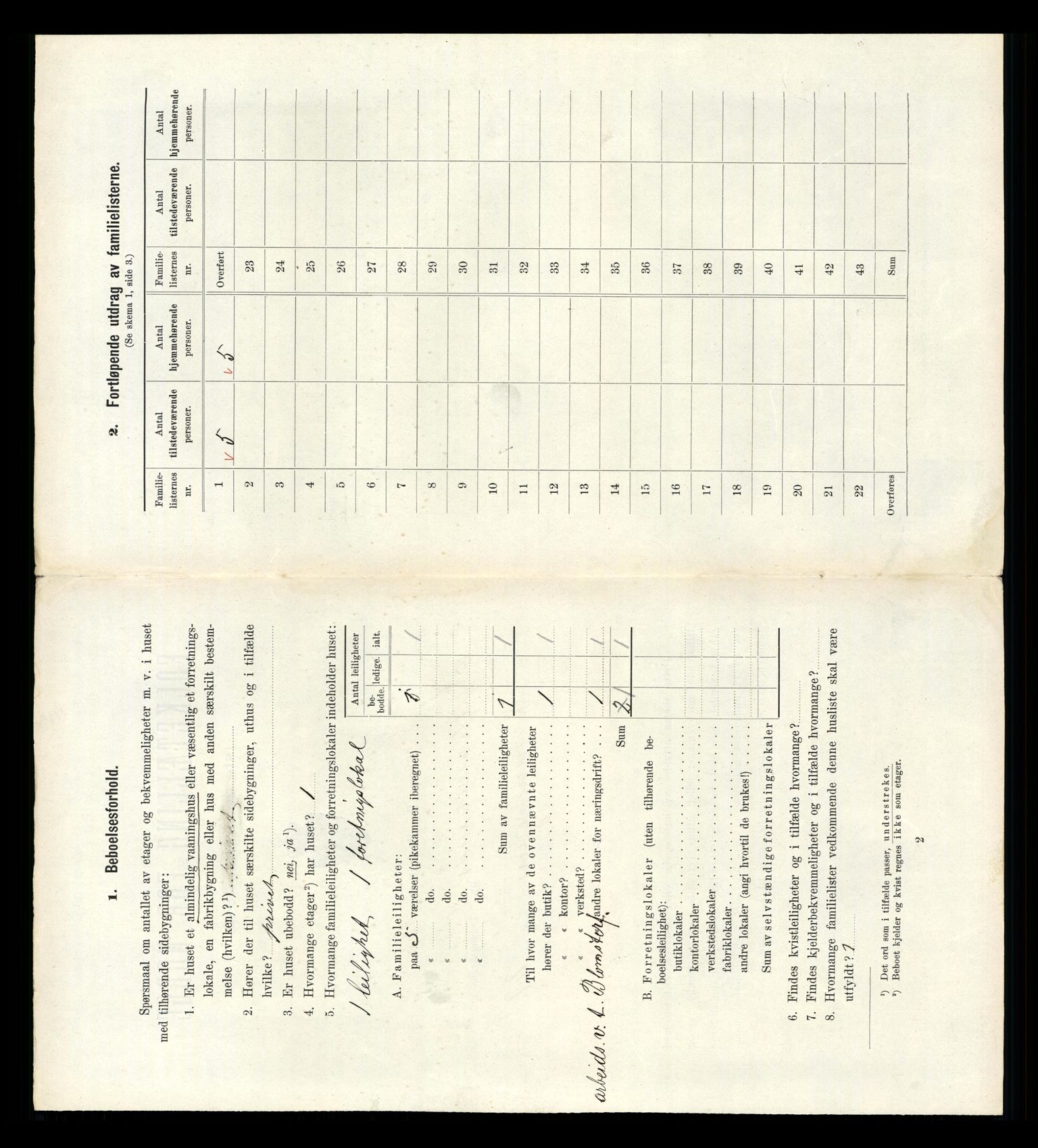 RA, 1910 census for Kristiansand, 1910, p. 1147