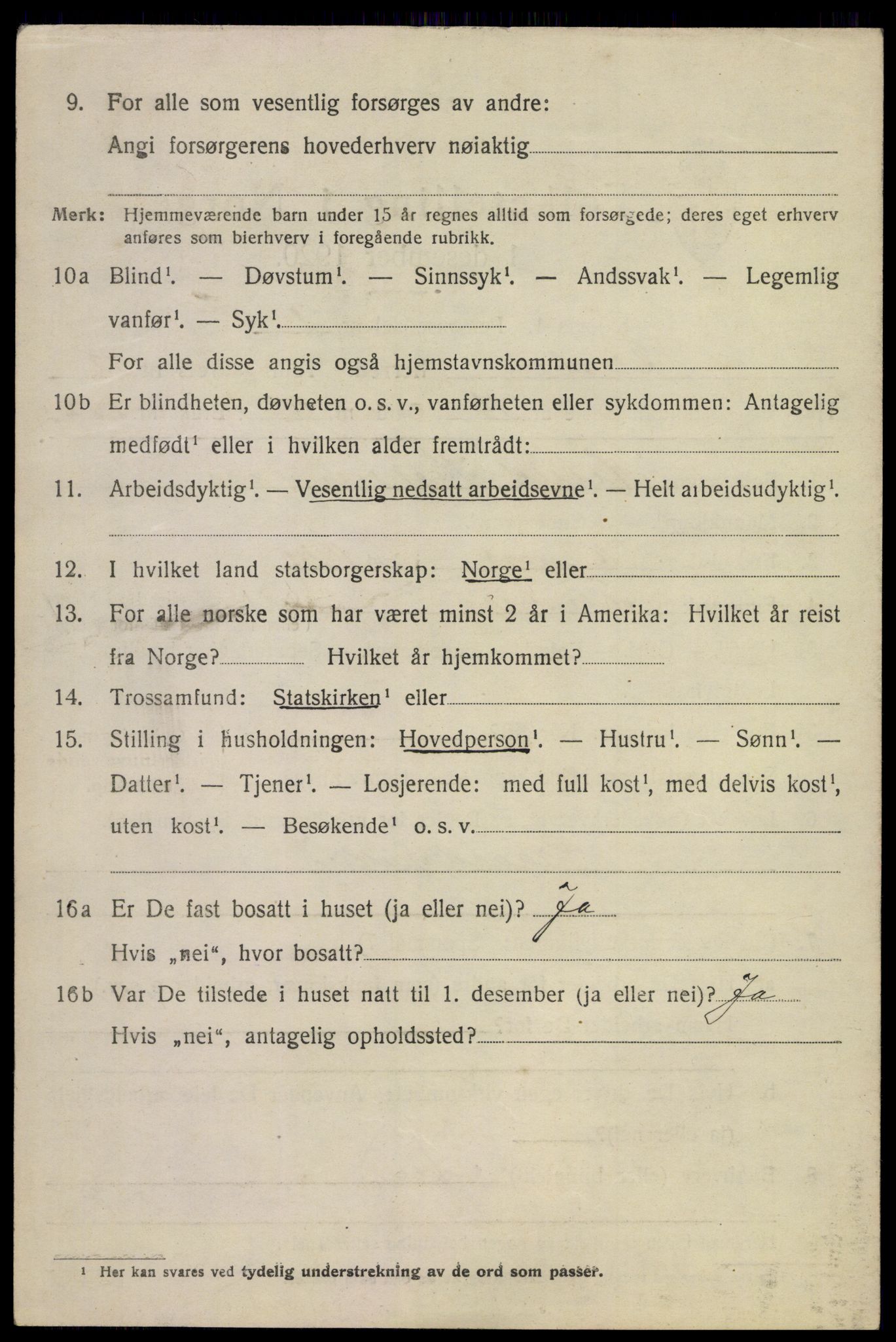 SAKO, 1920 census for Flesberg, 1920, p. 3976