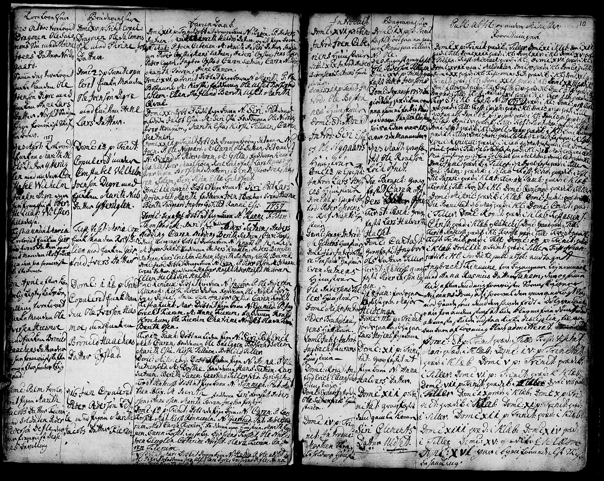 Ministerialprotokoller, klokkerbøker og fødselsregistre - Sør-Trøndelag, SAT/A-1456/618/L0437: Parish register (official) no. 618A02, 1749-1782, p. 10