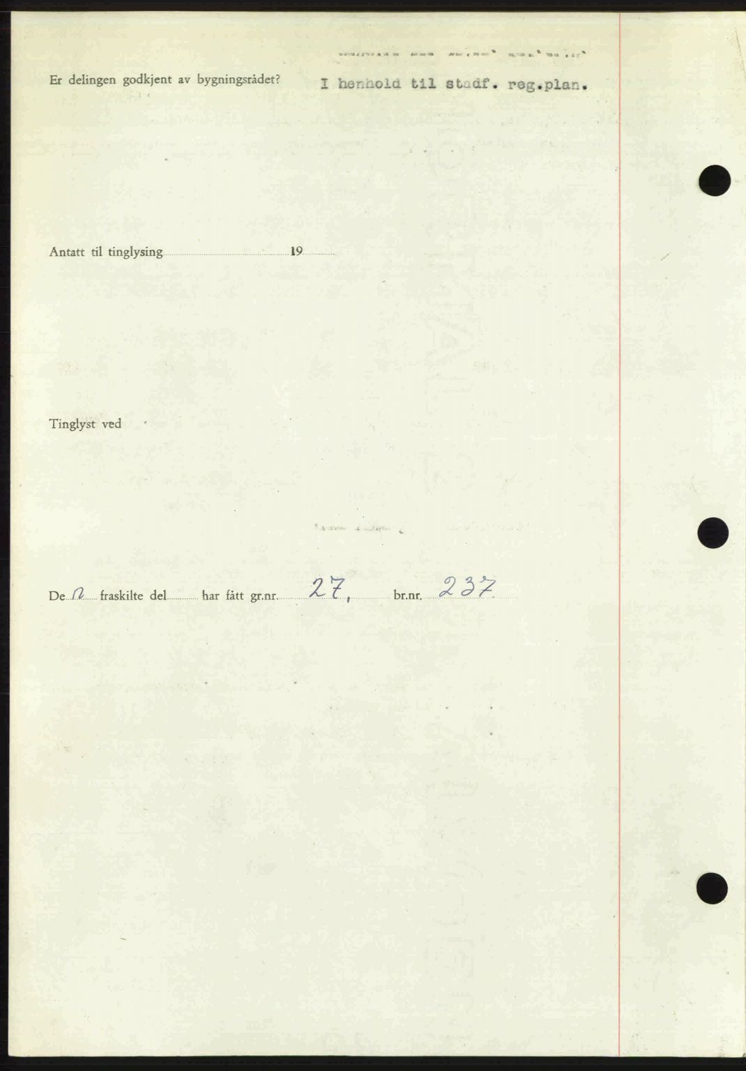 Romsdal sorenskriveri, AV/SAT-A-4149/1/2/2C: Mortgage book no. A28, 1948-1949, Diary no: : 229/1949