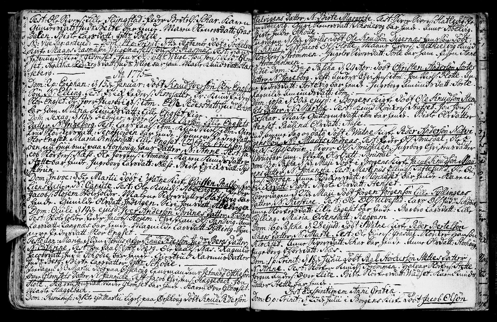 Ministerialprotokoller, klokkerbøker og fødselsregistre - Møre og Romsdal, AV/SAT-A-1454/524/L0349: Parish register (official) no. 524A01, 1698-1779, p. 205