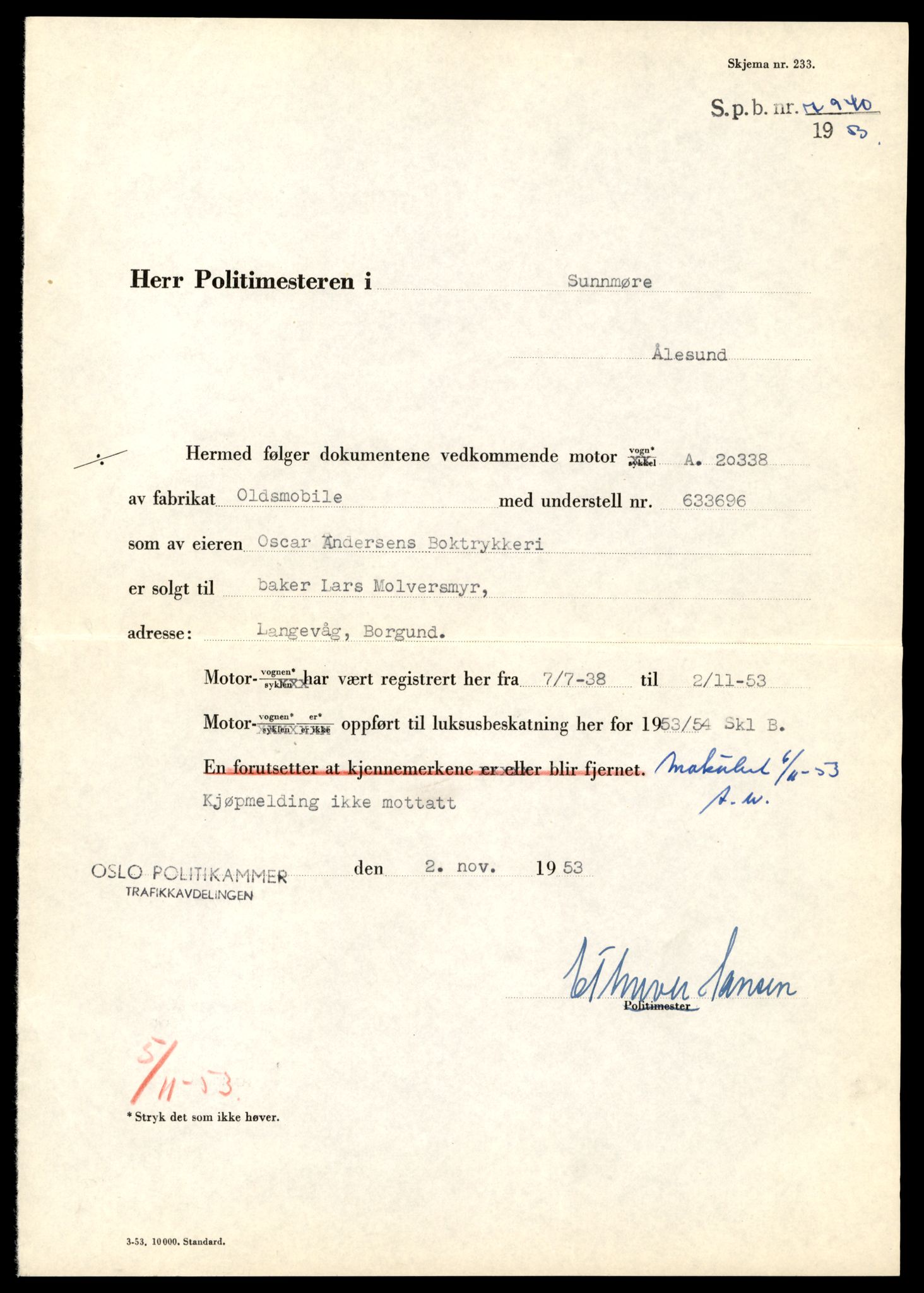 Møre og Romsdal vegkontor - Ålesund trafikkstasjon, AV/SAT-A-4099/F/Fe/L0045: Registreringskort for kjøretøy T 14320 - T 14444, 1927-1998, p. 47